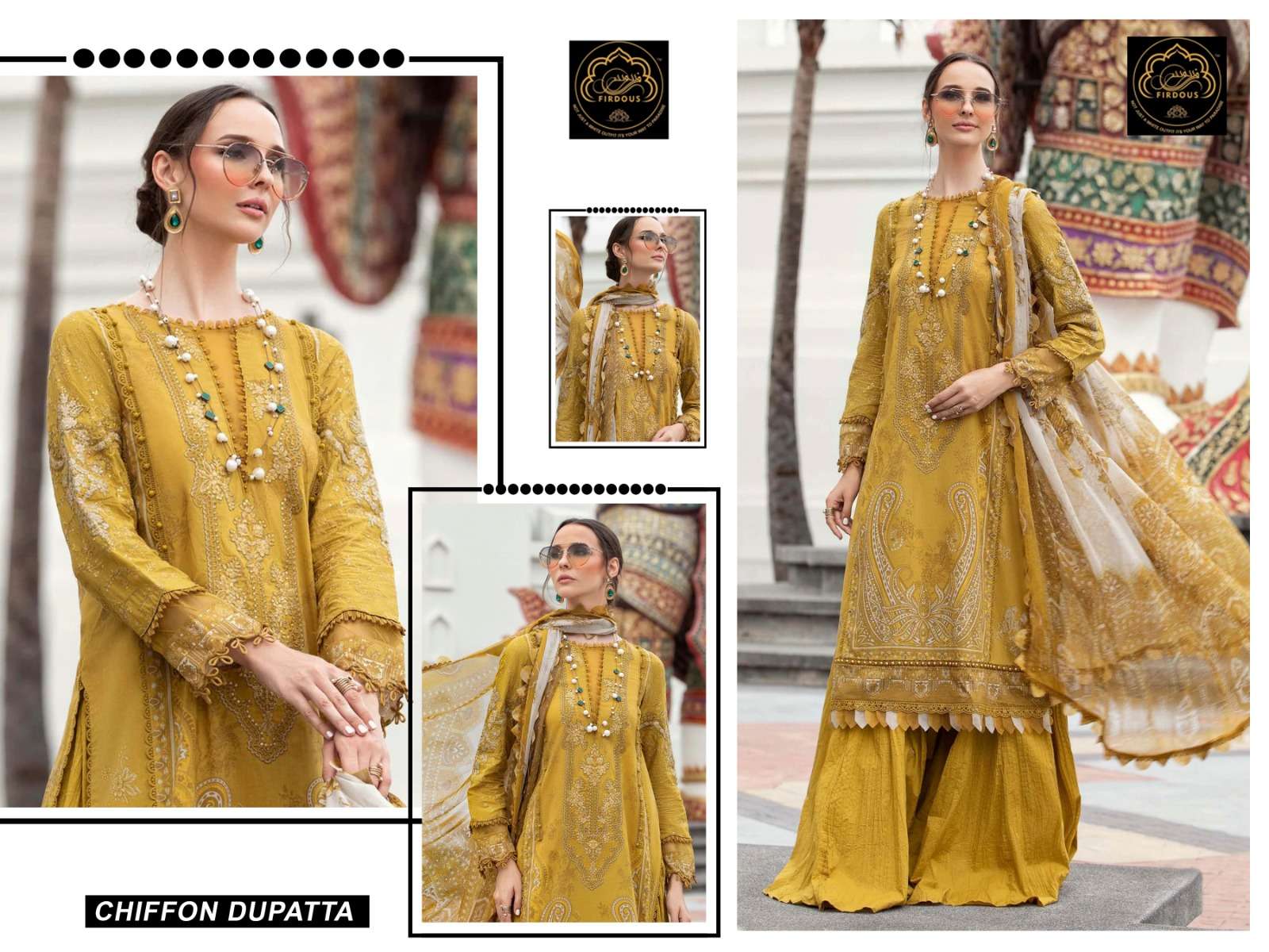 Mprints Spring Summer Collection By Firdous 1005 To 1006 Series Designer Pakistani Suits Beautiful Stylish Fancy Colorful Party Wear & Occasional Wear Pure Cotton Print Embroidered Dresses At Wholesale Price