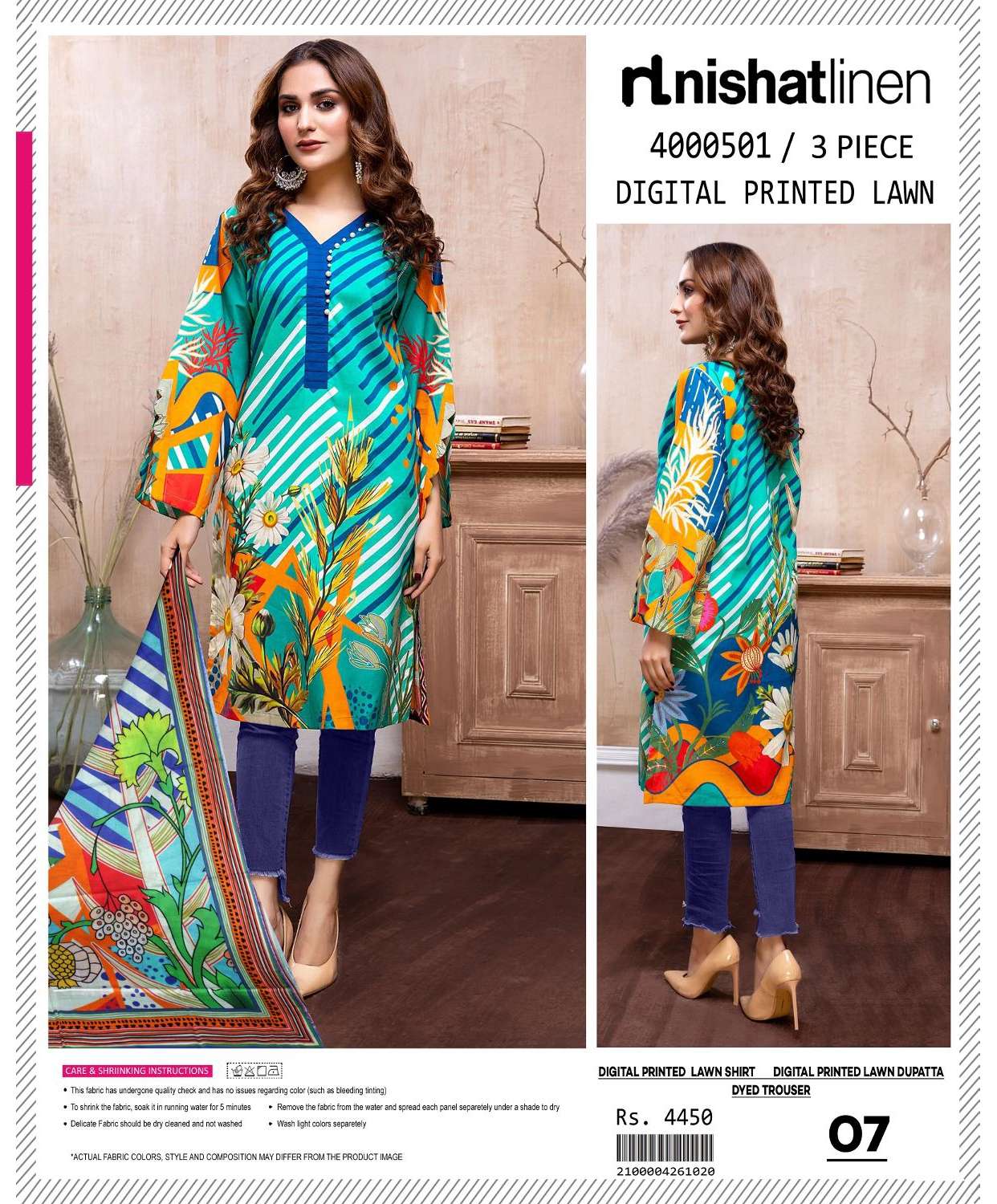 Nishat Linen By Fashid Wholesale 01 To 08 Series Beautiful Stylish Festive Suits Fancy Colorful Casual Wear & Ethnic Wear & Ready To Wear Lawn Print Dresses At Wholesale Price