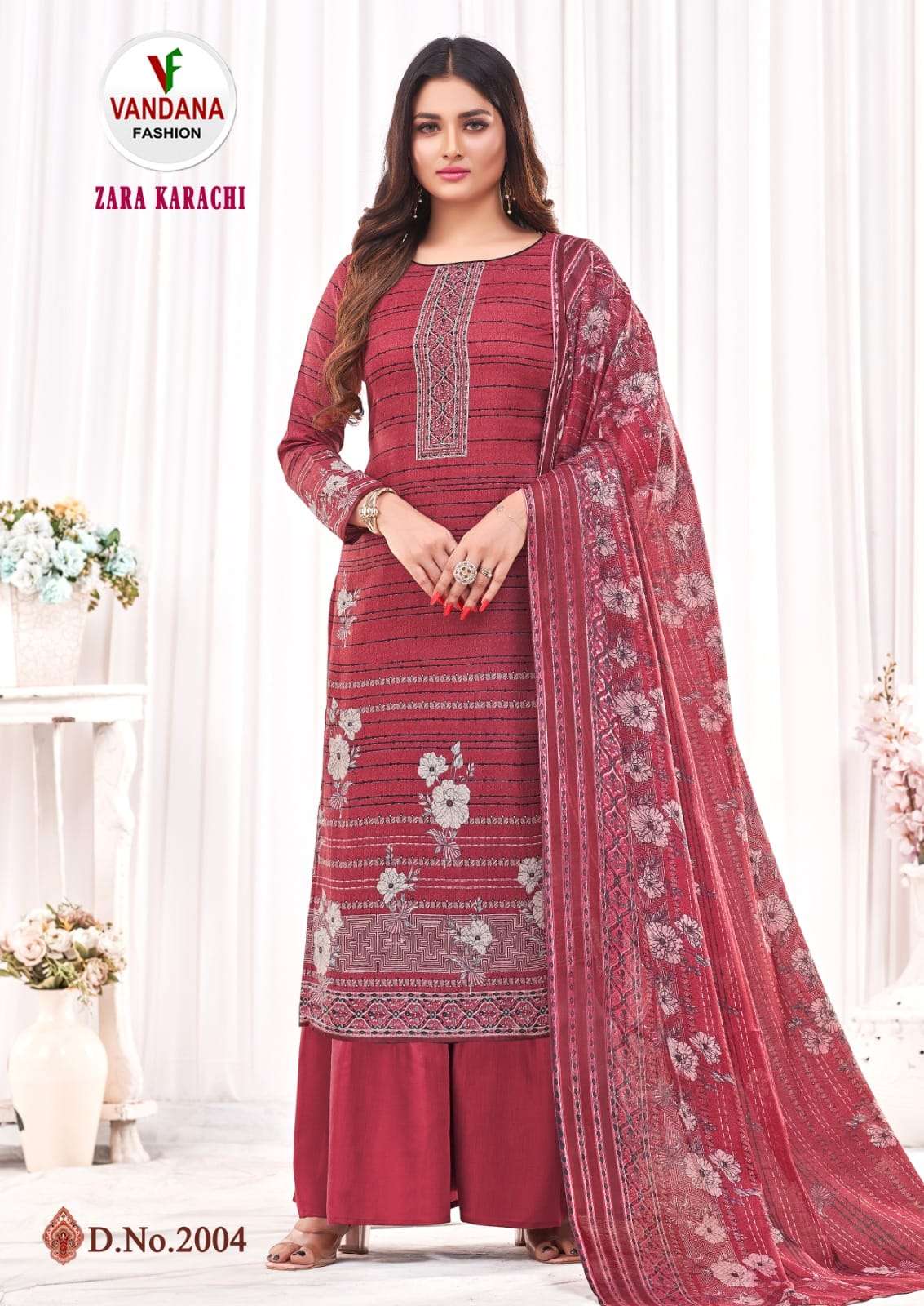 Zara Karachi Vol-2 By Vandana 2001 To 2010 Series Beautiful Festive Suits Colorful Stylish Fancy Casual Wear & Ethnic Wear Pure Cotton Digital Print Dresses At Wholesale Price