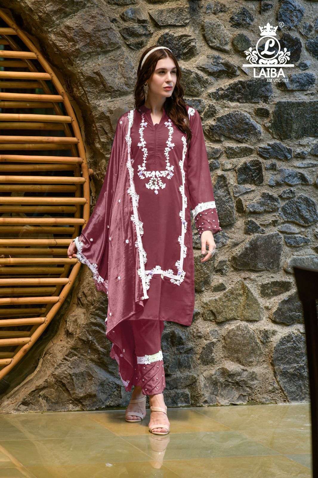 Am Vol-183 By Laiba 183-A To 183-D Series Beautiful Pakistani Suits Stylish Colorful Fancy Casual Wear & Ethnic Wear Pure Georgette Embroidered Dresses At Wholesale Price
