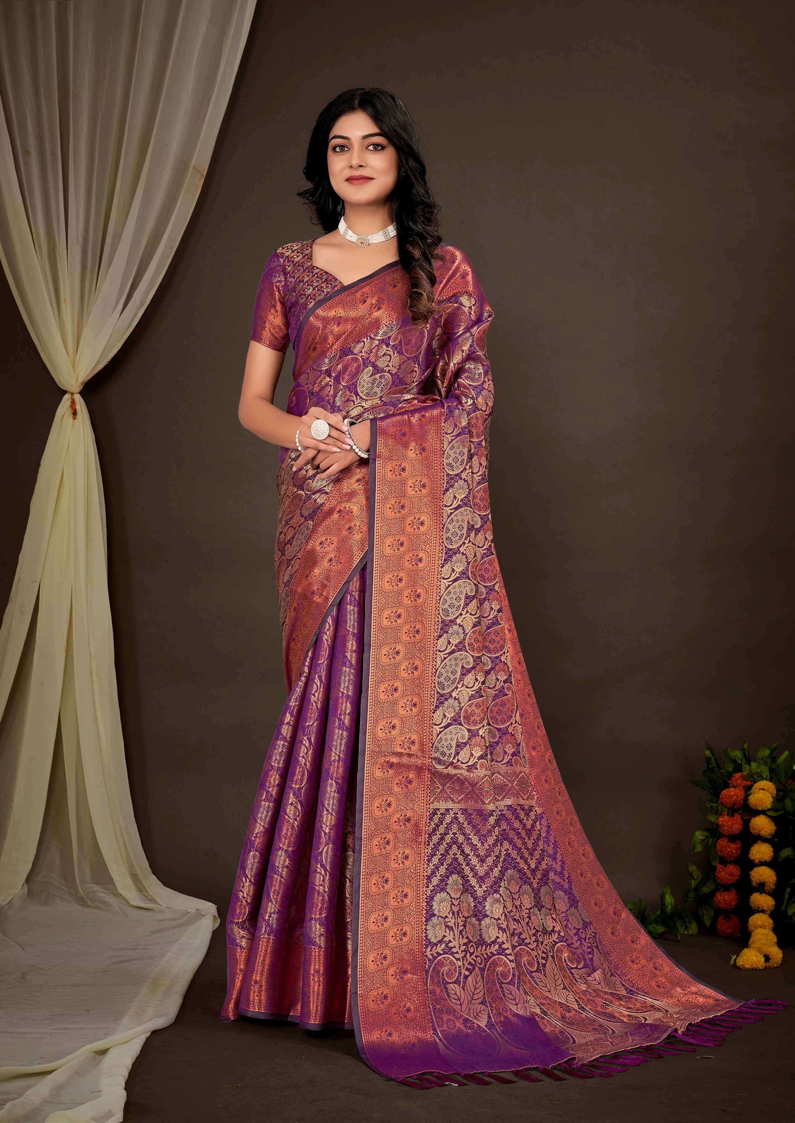 Aarohi By Fashid Wholesale 01 To 06 Series Vv Indian Traditional Wear Collection Beautiful Stylish Fancy Colorful Party Wear & Occasional Wear Kanjivaram Silk Sarees At Wholesale Price