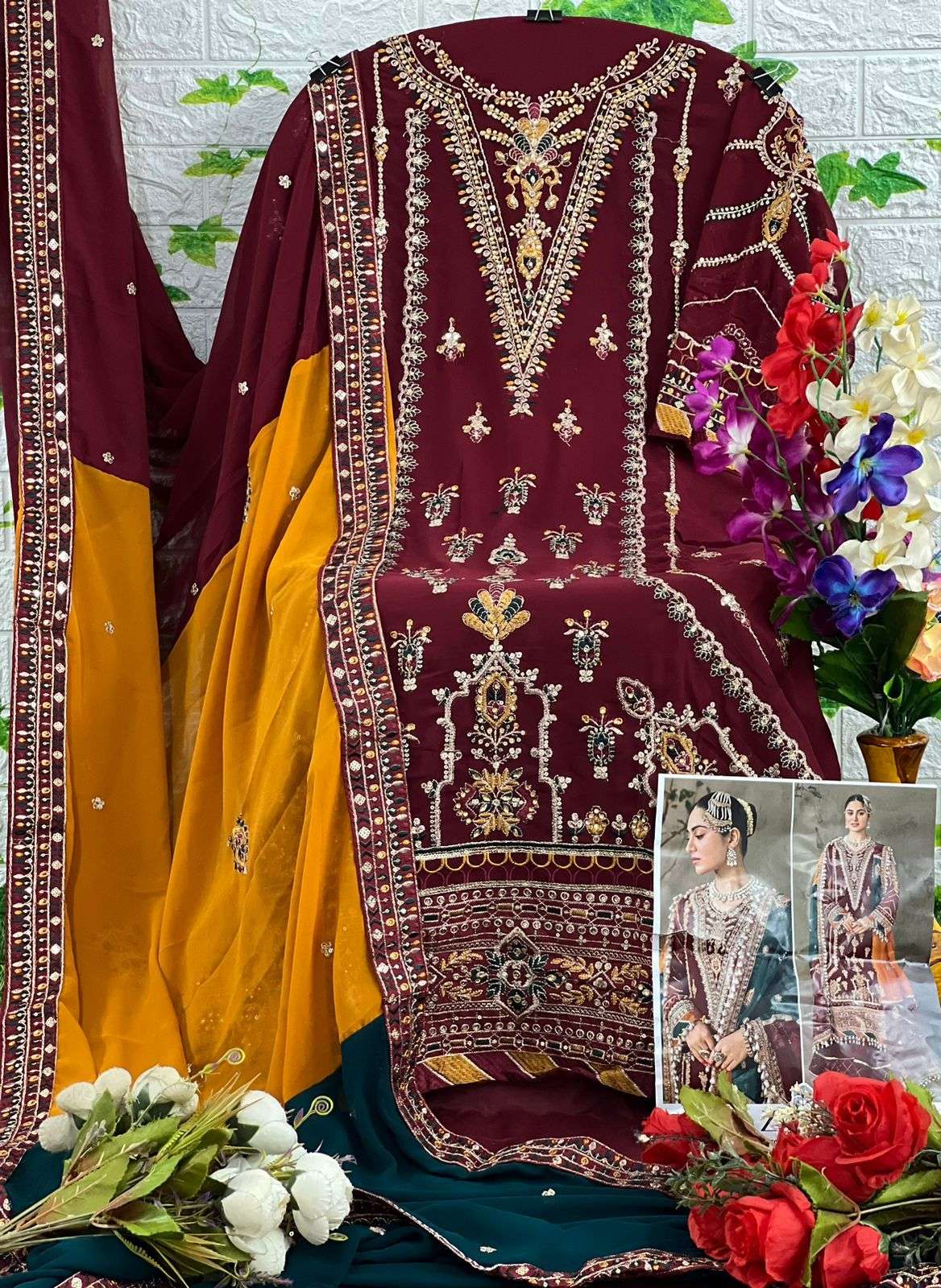 Zaha Hit Design 10112-C By Zaha Beautiful Stylish Pakistani Suits Fancy Colorful Casual Wear & Ethnic Wear & Ready To Wear Faux Georgette Dresses At Wholesale Price