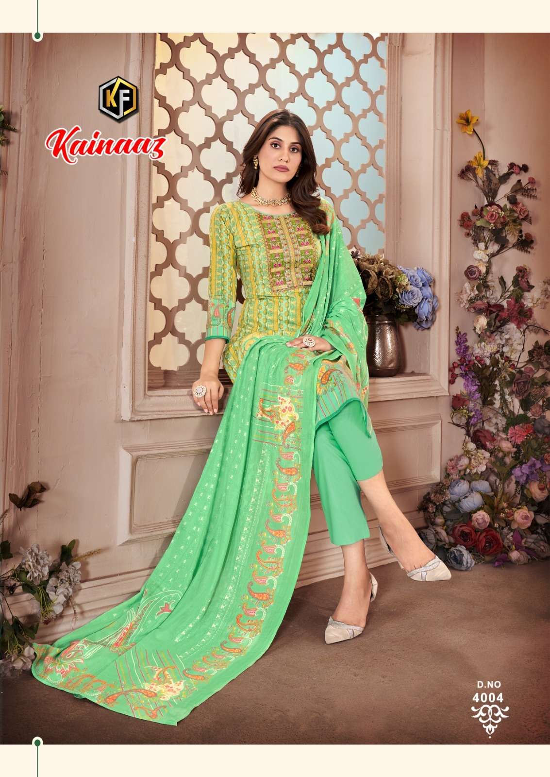Kainaaz Luxury Vol-4 By Keval Fab 4001 To 4008 Series Beautiful Festive Suits Colorful Stylish Fancy Casual Wear & Ethnic Wear Cotton Print Dresses At Wholesale Price