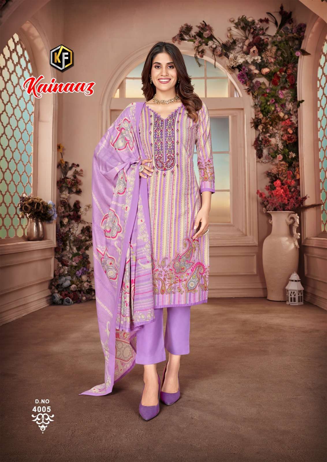 Kainaaz Luxury Vol-4 By Keval Fab 4001 To 4008 Series Beautiful Festive Suits Colorful Stylish Fancy Casual Wear & Ethnic Wear Cotton Print Dresses At Wholesale Price