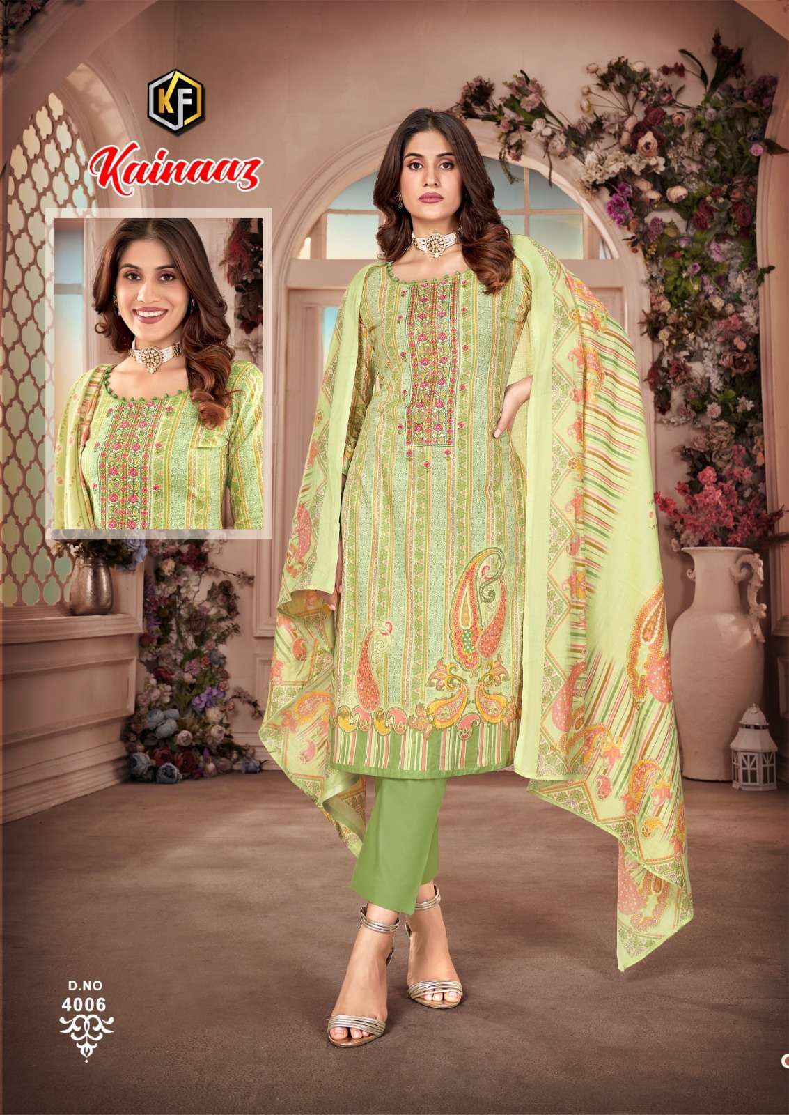 Kainaaz Luxury Vol-4 By Keval Fab 4001 To 4008 Series Beautiful Festive Suits Colorful Stylish Fancy Casual Wear & Ethnic Wear Cotton Print Dresses At Wholesale Price