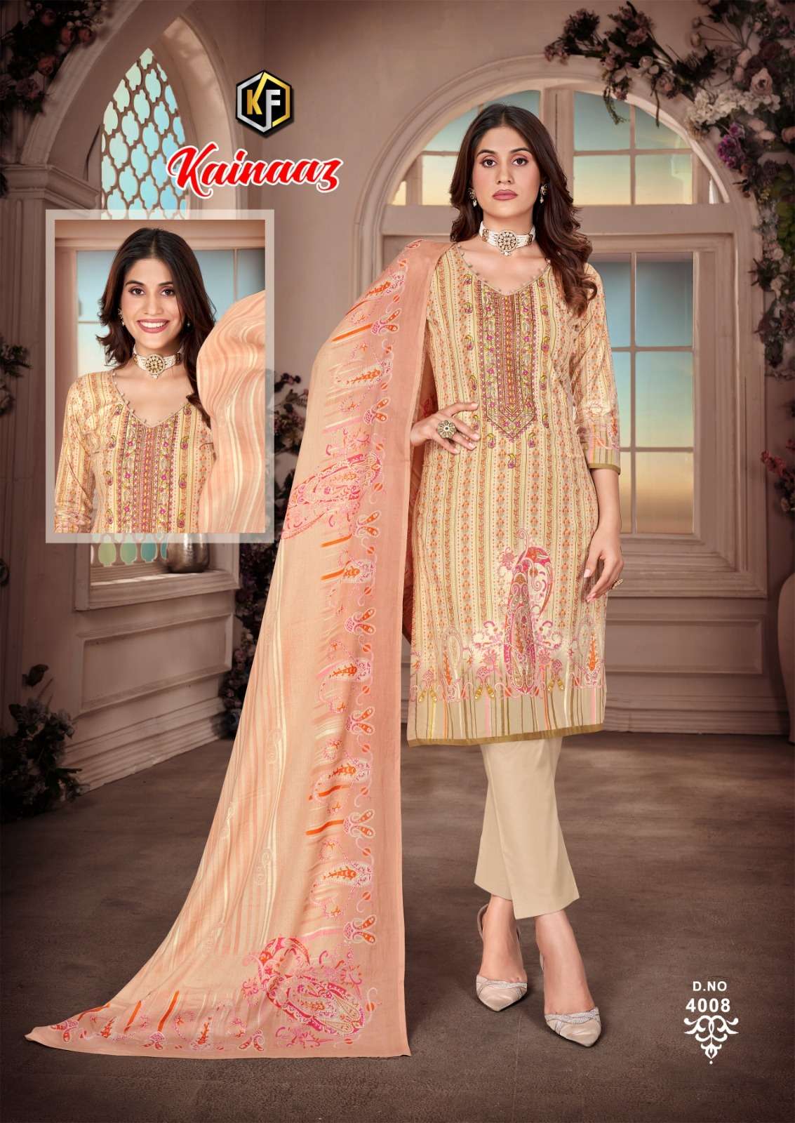 Kainaaz Luxury Vol-4 By Keval Fab 4001 To 4008 Series Beautiful Festive Suits Colorful Stylish Fancy Casual Wear & Ethnic Wear Cotton Print Dresses At Wholesale Price