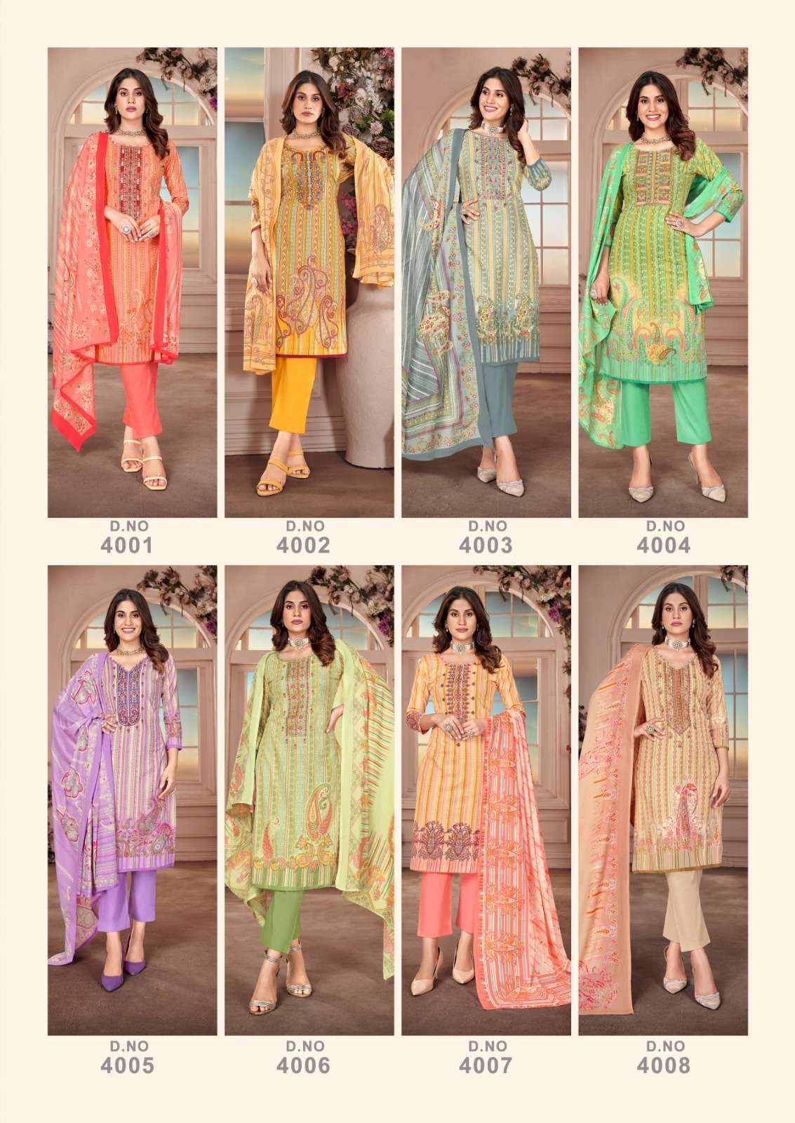 Kainaaz Luxury Vol-4 By Keval Fab 4001 To 4008 Series Beautiful Festive Suits Colorful Stylish Fancy Casual Wear & Ethnic Wear Cotton Print Dresses At Wholesale Price