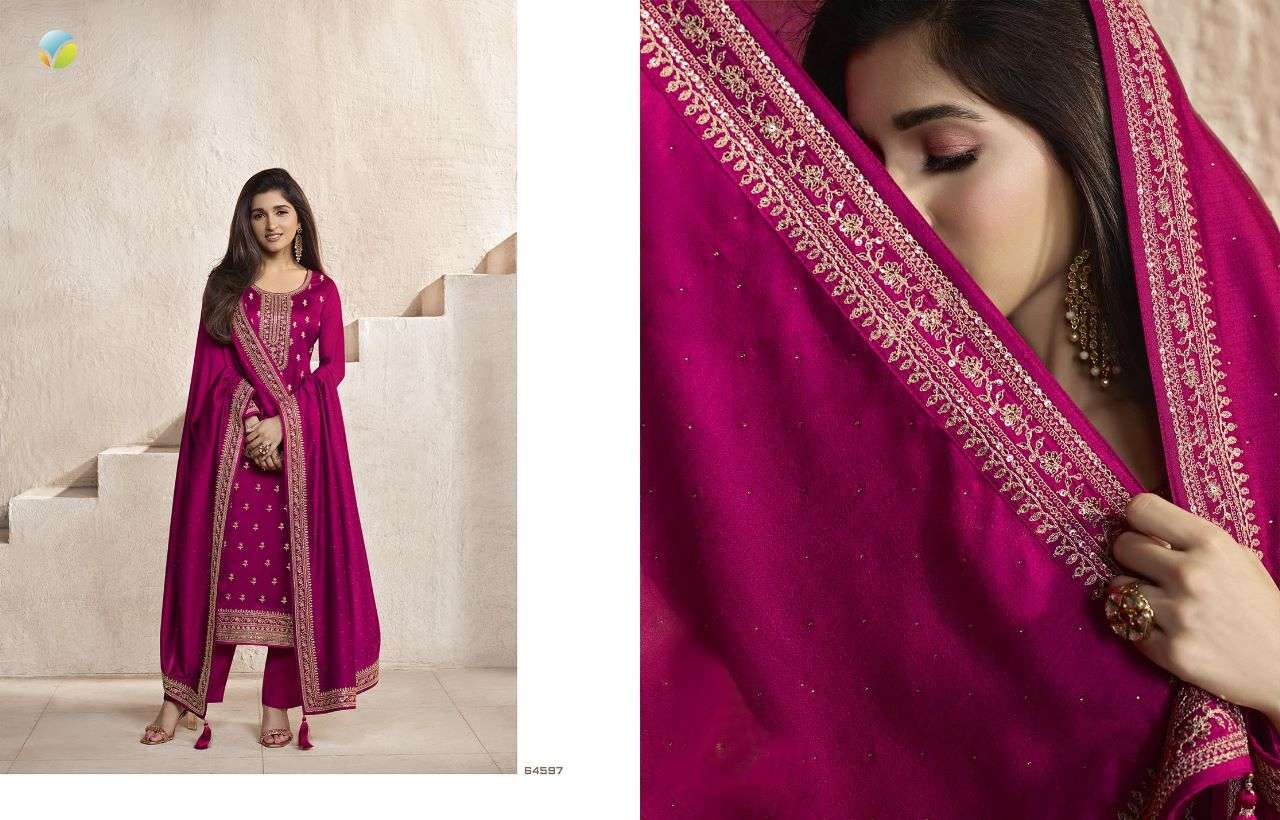 Kaseesh Aanchal Nx By Vinay Fashion Beautiful Festive Suits Colorful Stylish Fancy Casual Wear & Ethnic Wear Georgette Silk Dresses At Wholesale Price