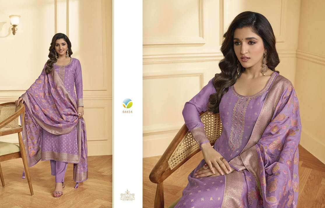 Kaseesh Shanaya Nx By Vinay Fashion Beautiful Stylish Festive Suits Fancy Colorful Casual Wear & Ethnic Wear & Ready To Wear Muslin Jacquard Dresses At Wholesale Price