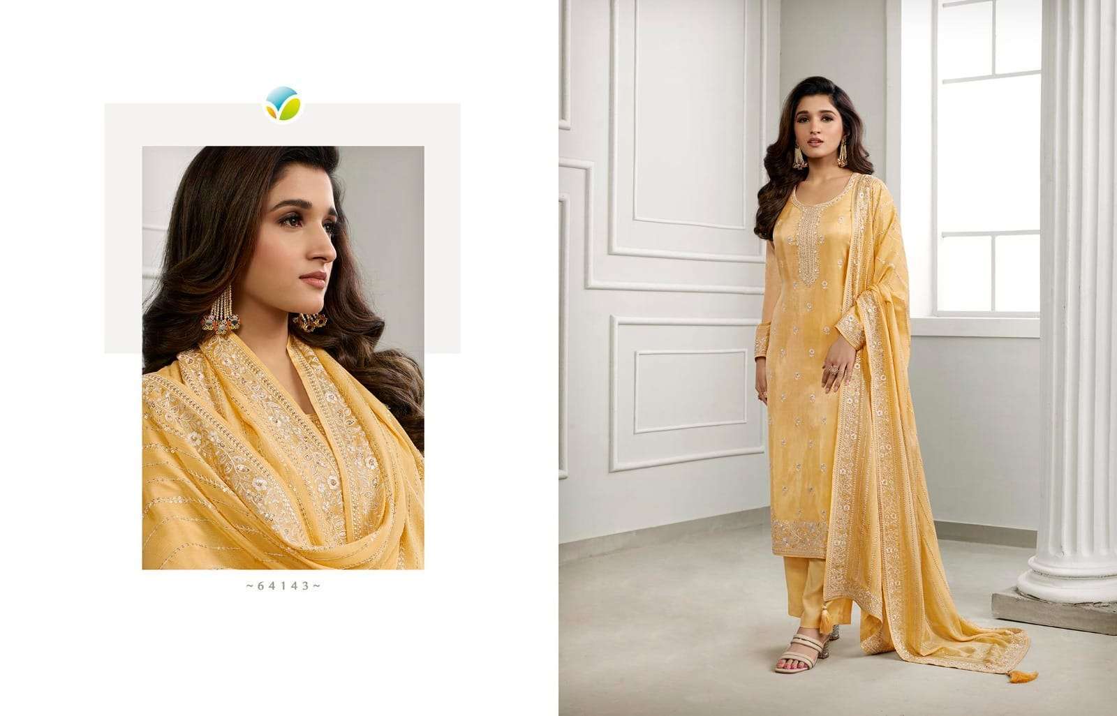 Kaseesh Saanvi Vol-2 Nx By Vinay Fashion Designer Suits Collection Beautiful Stylish Fancy Colorful Party Wear & Occasional Wear Dola Embroidered Dresses At Wholesale Price
