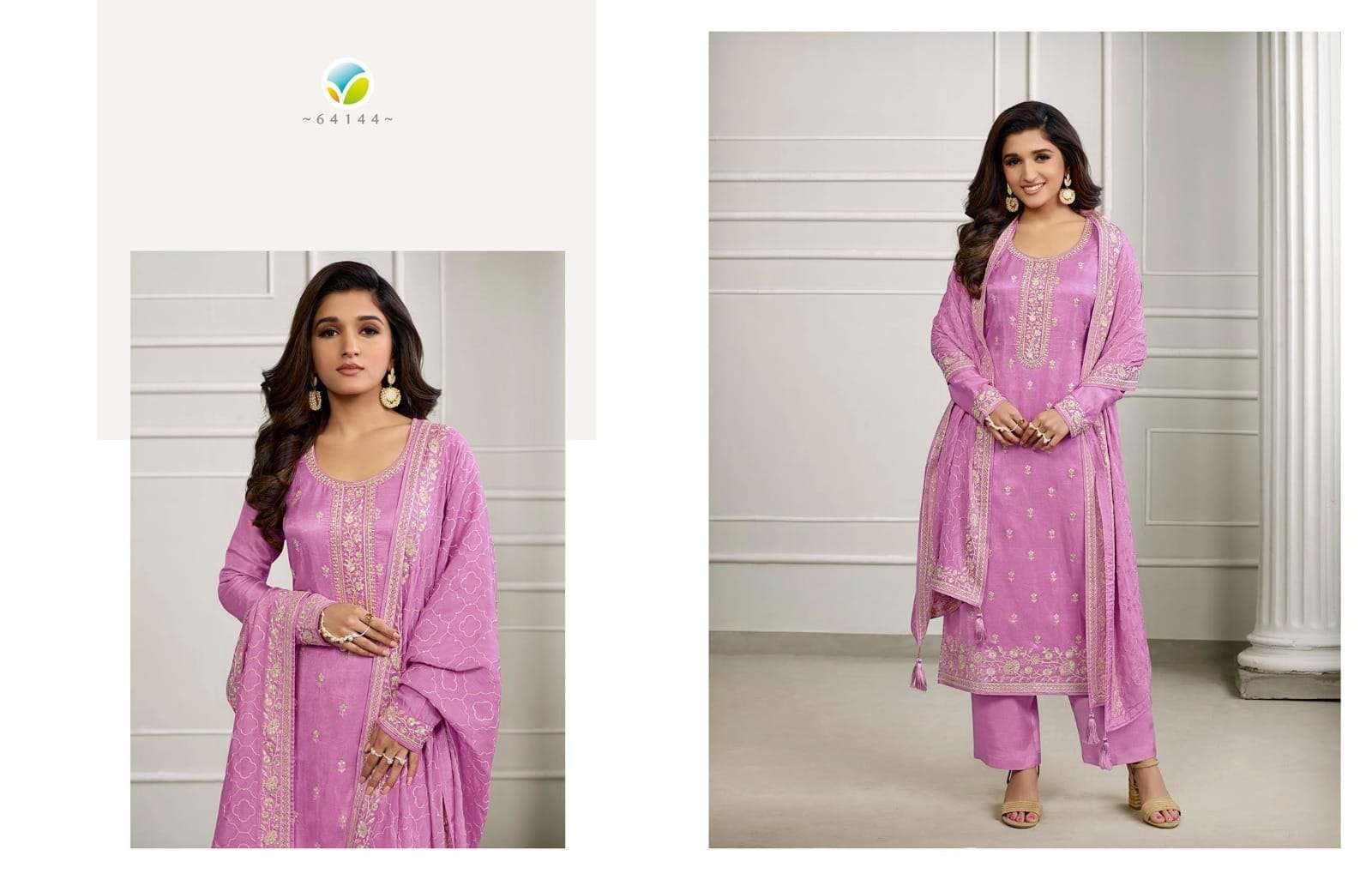 Kaseesh Saanvi Vol-2 Nx By Vinay Fashion Designer Suits Collection Beautiful Stylish Fancy Colorful Party Wear & Occasional Wear Dola Embroidered Dresses At Wholesale Price