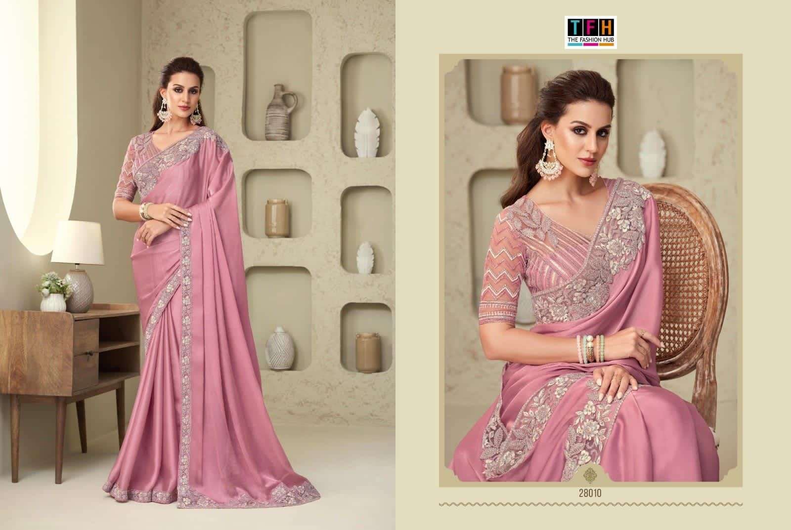 Silver Screen Vol-18 By Tfh 28001 To 28018 Series Indian Traditional Wear Collection Beautiful Stylish Fancy Colorful Party Wear & Occasional Wear Silk/Linen Sarees At Wholesale Price