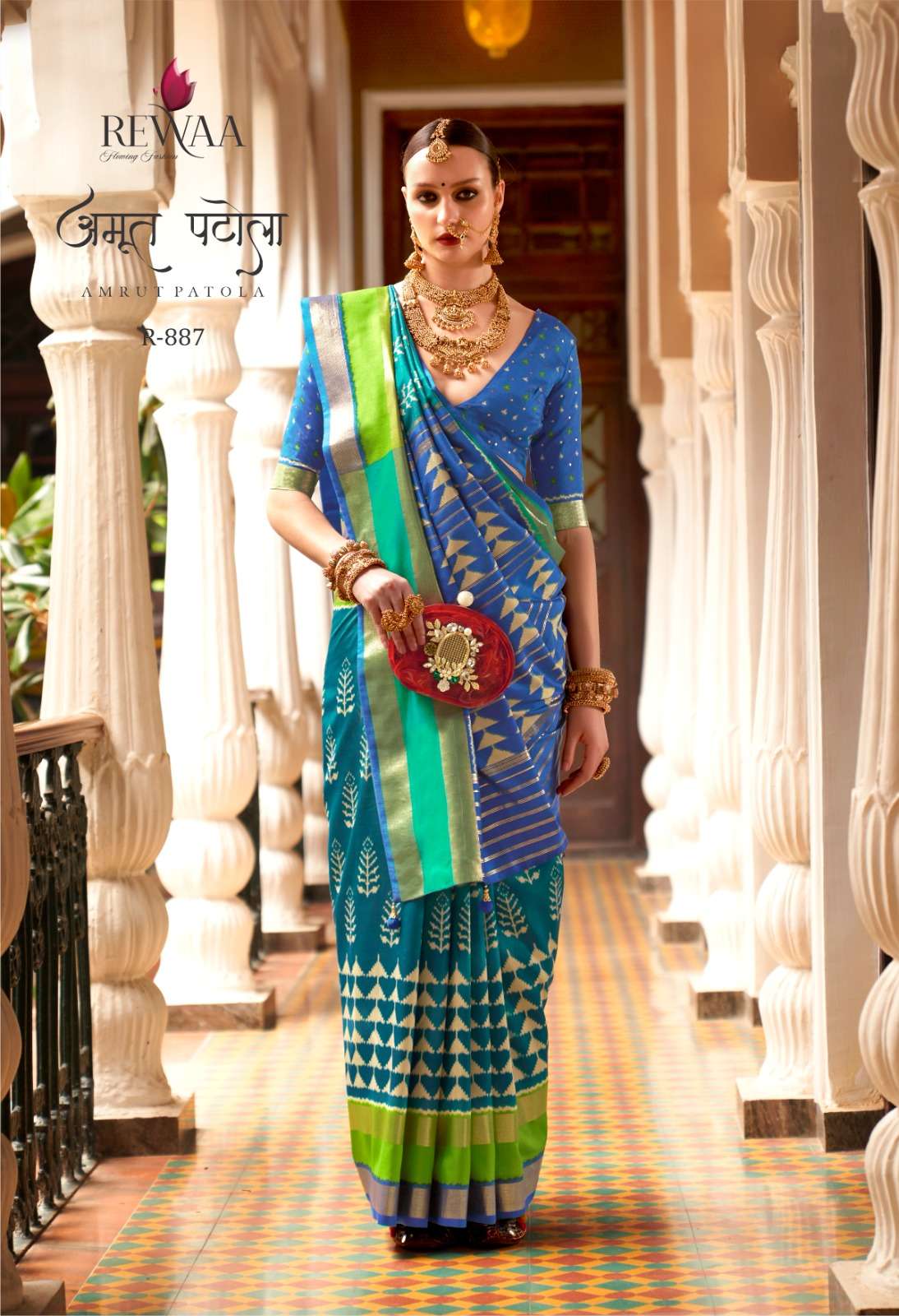 Amrut Patola By Rewaa 885 To 893 Series Indian Traditional Wear Collection Beautiful Stylish Fancy Colorful Party Wear & Occasional Wear Patola Silk Sarees At Wholesale Price