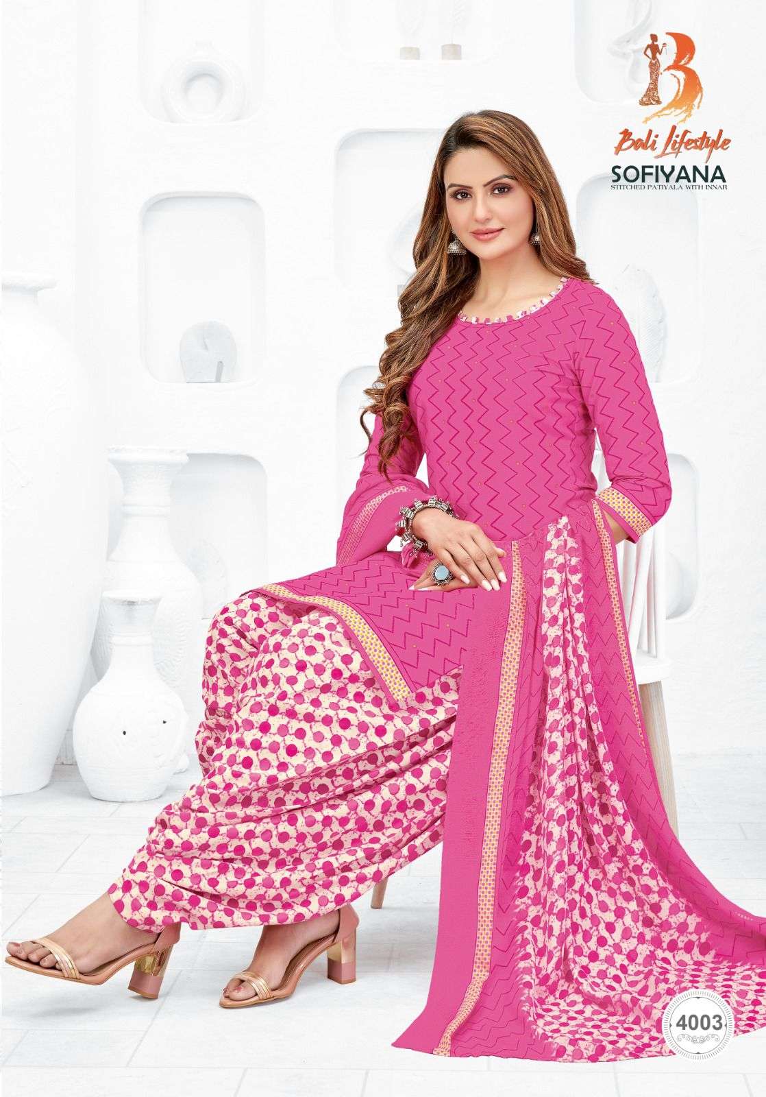 Sofiyana Vol-4 By Bali Lifestyle 4001 To 4012 Series Beautiful Festive Suits Colorful Stylish Fancy Casual Wear & Ethnic Wear Pure Cotton With Embroidered Dresses At Wholesale Price