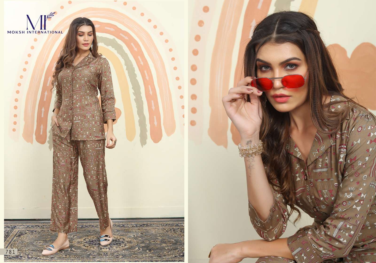 Co-Ord Vol-2 By Moksh International 776 To 781 Series Designer Stylish Fancy Colorful Beautiful Party Wear & Ethnic Wear Collection Rayon Print Co-Ord At Wholesale Price