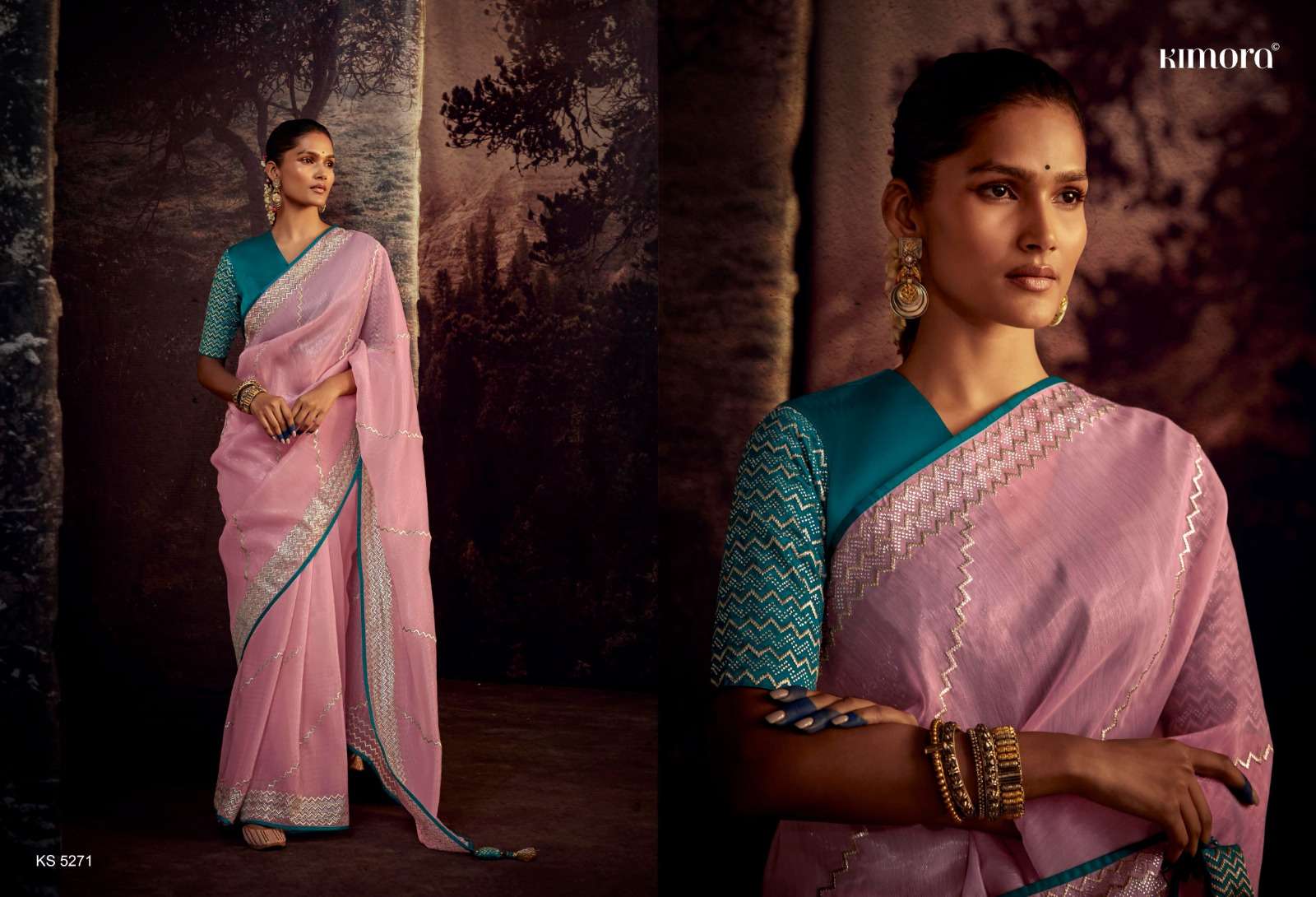 Kimora Vol-13 By Kimora Fashion 5261 To 5275 Series Indian Traditional Wear Collection Beautiful Stylish Fancy Colorful Party Wear & Occasional Wear Fancy Sarees At Wholesale Price