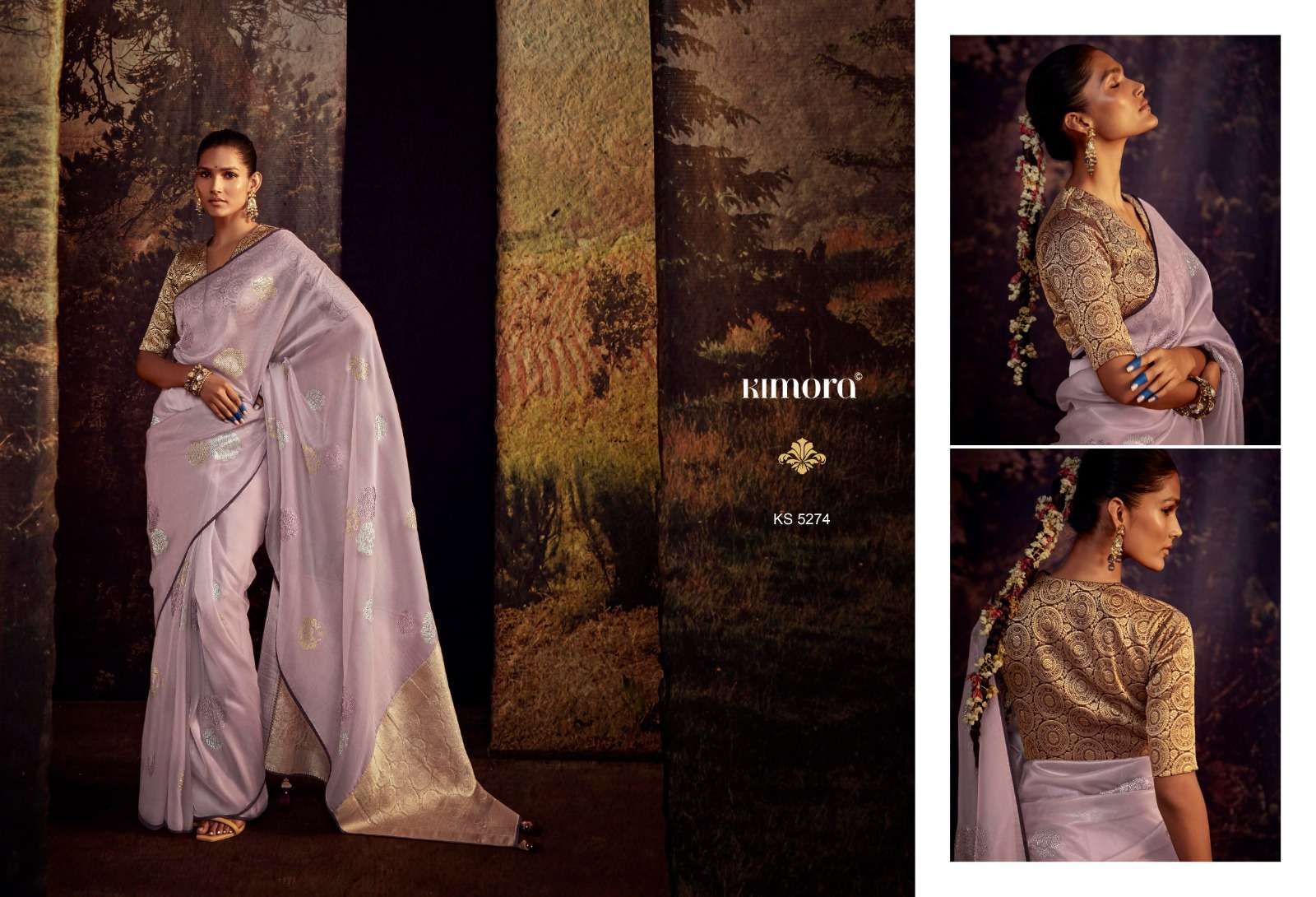 Kimora Vol-13 By Kimora Fashion 5261 To 5275 Series Indian Traditional Wear Collection Beautiful Stylish Fancy Colorful Party Wear & Occasional Wear Fancy Sarees At Wholesale Price
