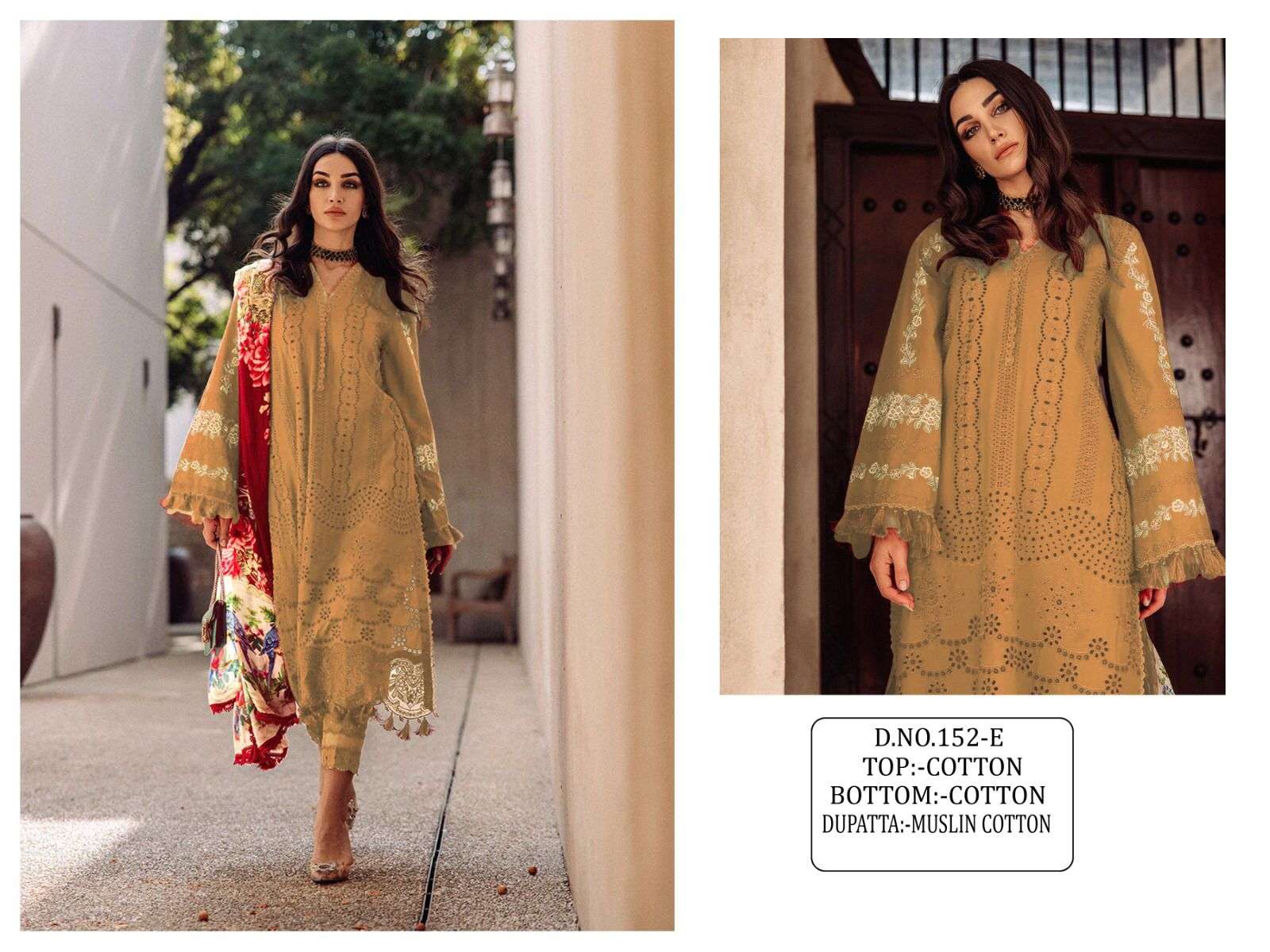 Kf-152 Colours By Fashid Wholesale 152 To 152-G Series Beautiful Stylish Pakisatni Suits Fancy Colorful Casual Wear & Ethnic Wear & Ready To Wear Cotton Embroidery Dresses At Wholesale Price