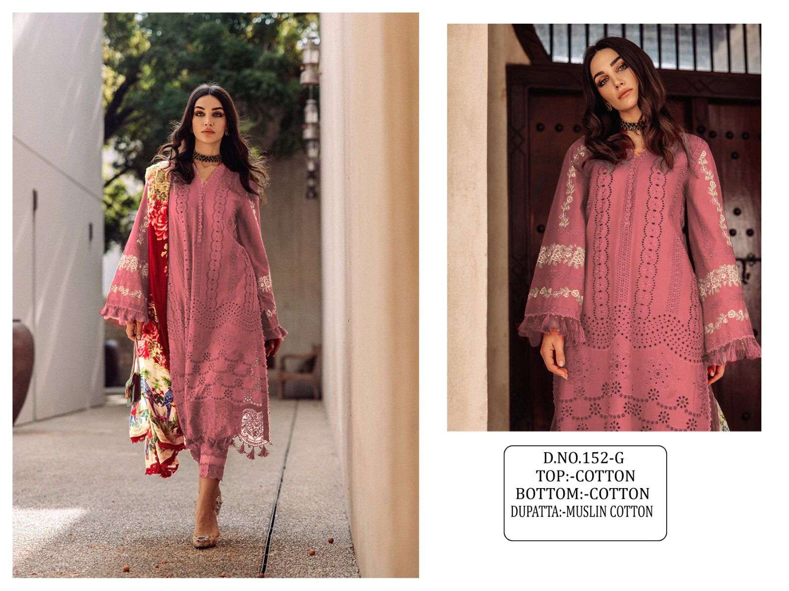 Kf-152 Colours By Fashid Wholesale 152 To 152-G Series Beautiful Stylish Pakisatni Suits Fancy Colorful Casual Wear & Ethnic Wear & Ready To Wear Cotton Embroidery Dresses At Wholesale Price