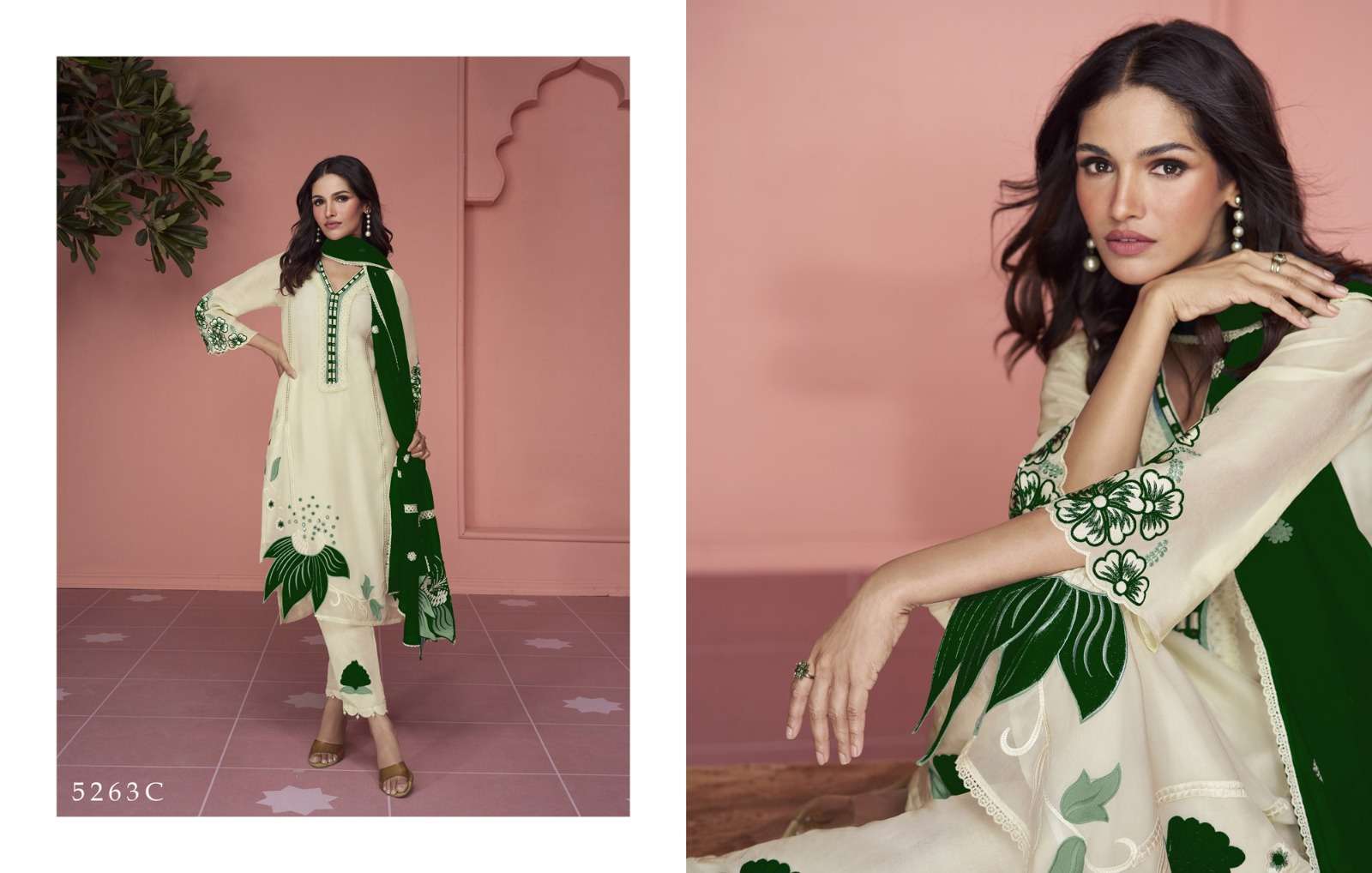 Sayuri 5263 Colours By Fashid Wholesale 5263-A To 5263-D Series Beautiful Sharara Suits Stylish Colorful Fancy Casual Wear & Ethnic Wear Faux Georgette Embroidered Dresses At Wholesale Price