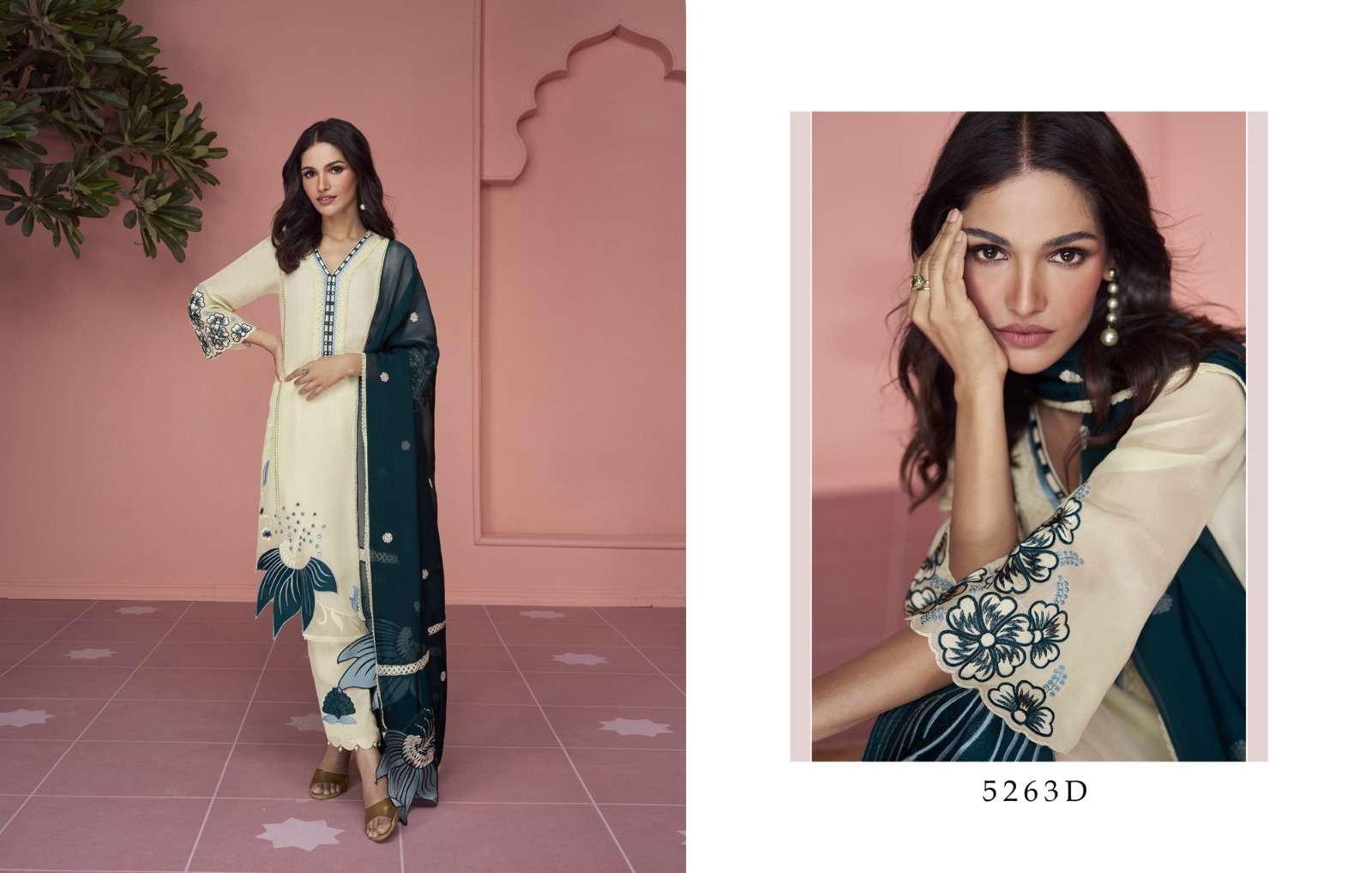 Sayuri 5263 Colours By Fashid Wholesale 5263-A To 5263-D Series Beautiful Sharara Suits Stylish Colorful Fancy Casual Wear & Ethnic Wear Faux Georgette Embroidered Dresses At Wholesale Price