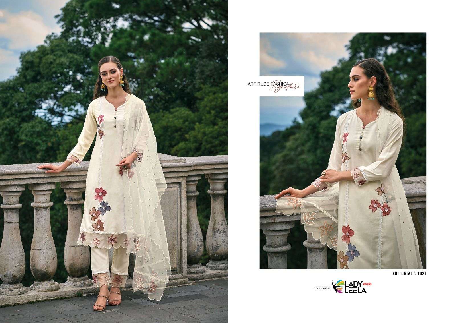 Ibadat By Lady Leela 1021 To 1026 Series Beautiful Festive Suits Colorful Stylish Fancy Casual Wear & Ethnic Wear Viscose Organza With Work Dresses At Wholesale Price