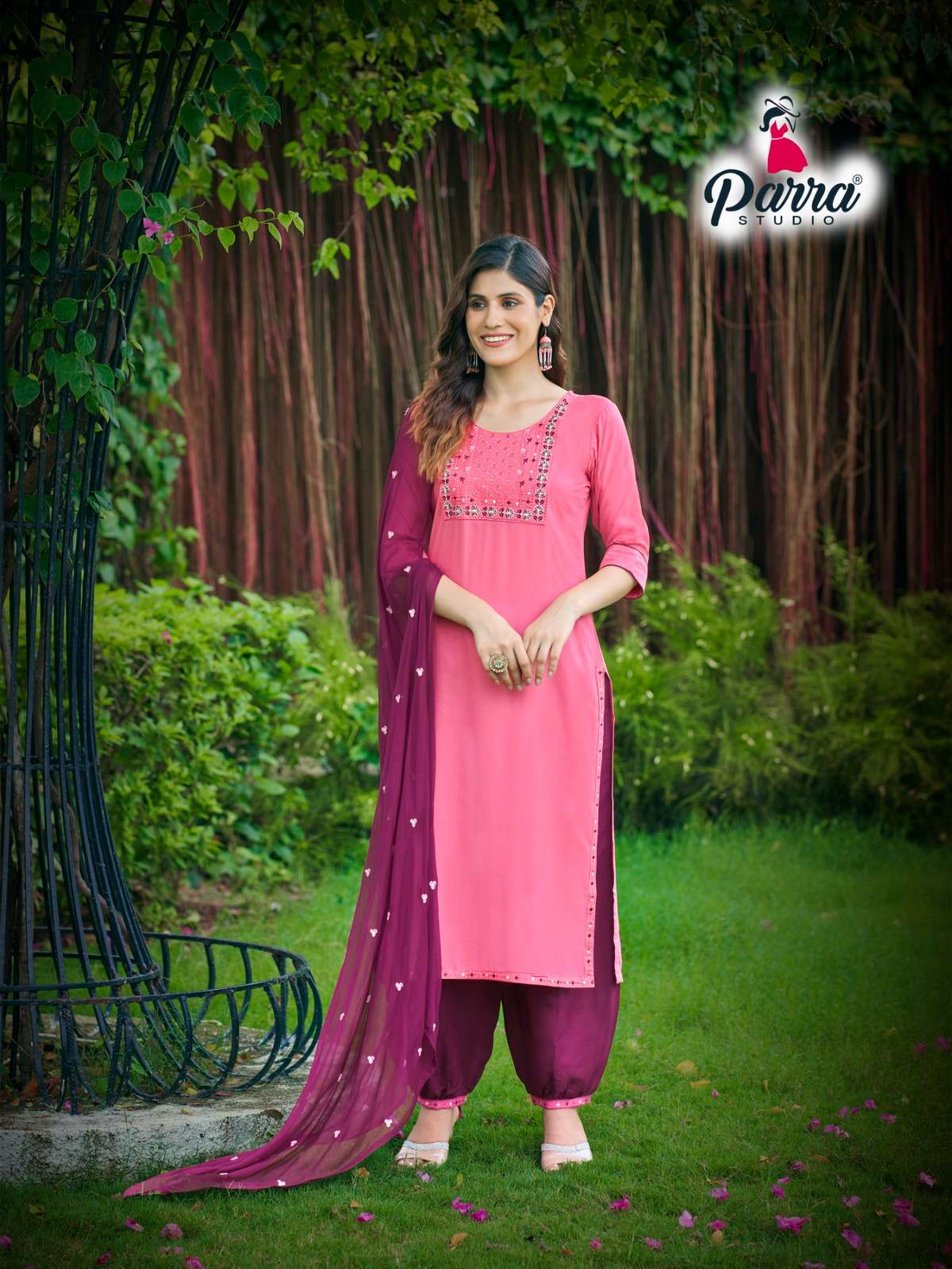 Rung By Parra Studio 1001 To 1006 Series Beautiful Stylish Festive Suits Fancy Colorful Casual Wear & Ethnic Wear & Ready To Wear Pure Rayon Embroidered Dresses At Wholesale Price