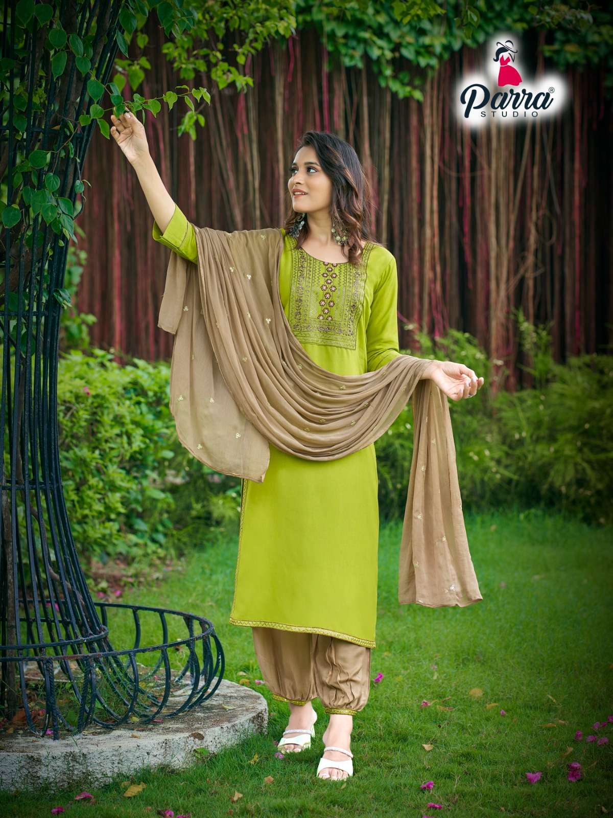 Rung By Parra Studio 1001 To 1006 Series Beautiful Stylish Festive Suits Fancy Colorful Casual Wear & Ethnic Wear & Ready To Wear Pure Rayon Embroidered Dresses At Wholesale Price