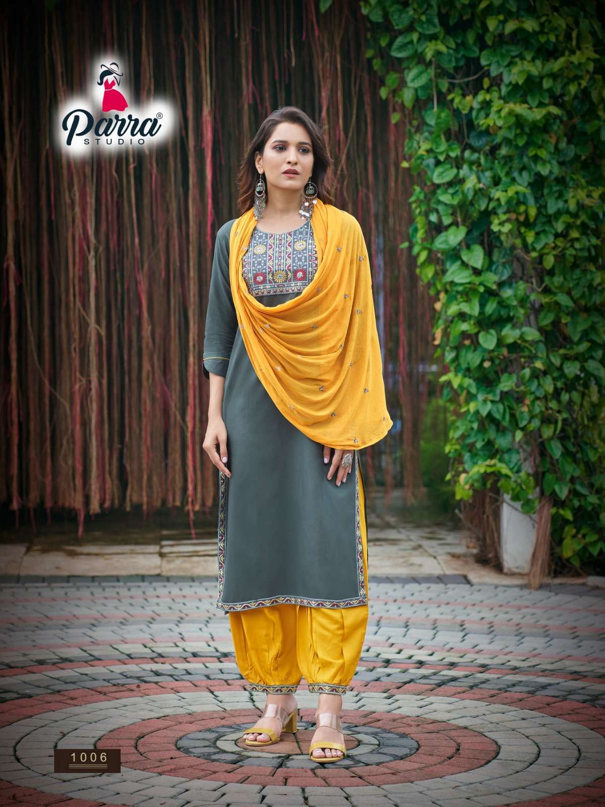 Rung By Parra Studio 1001 To 1006 Series Beautiful Stylish Festive Suits Fancy Colorful Casual Wear & Ethnic Wear & Ready To Wear Pure Rayon Embroidered Dresses At Wholesale Price