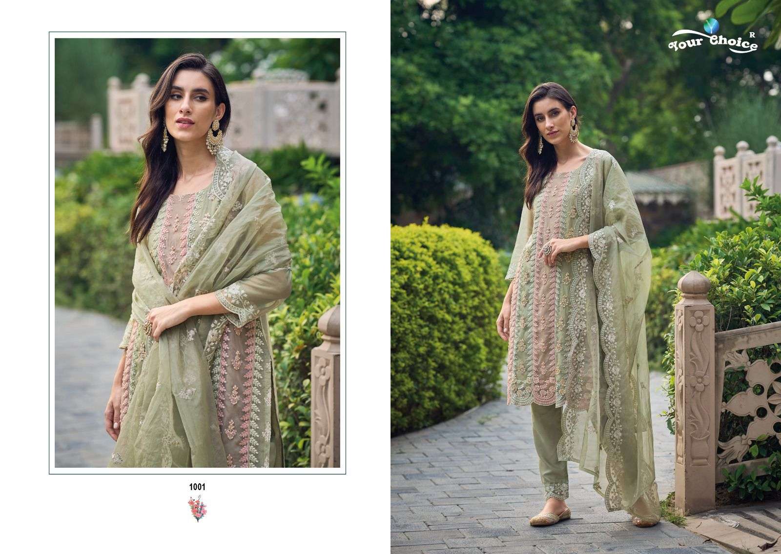 Chilex By Your Choice 1061 To 1064 Series Beautiful Suits Colorful Stylish Fancy Casual Wear & Ethnic Wear Soft Organza Dresses At Wholesale Price