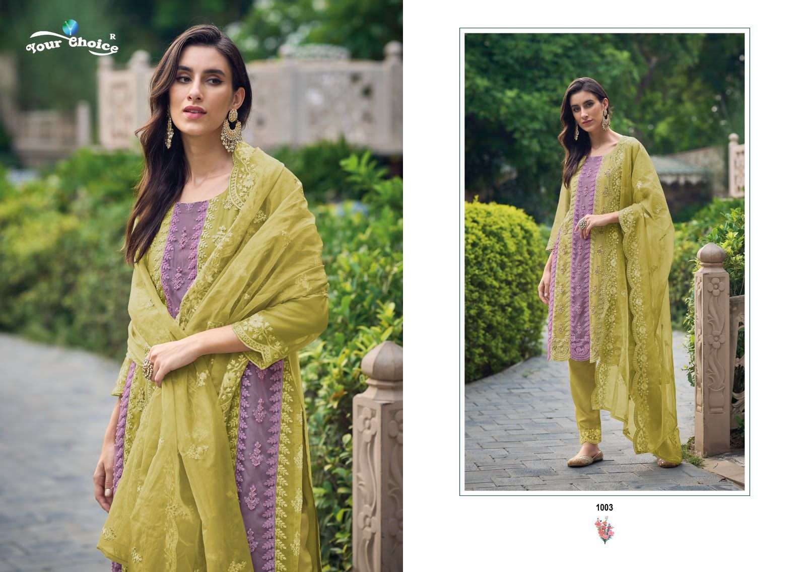 Chilex By Your Choice 1061 To 1064 Series Beautiful Suits Colorful Stylish Fancy Casual Wear & Ethnic Wear Soft Organza Dresses At Wholesale Price