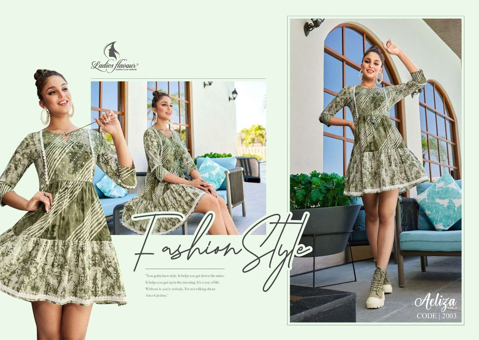 Aeliza Vol-2 By Ladies Flavour 2001 To 2004 Series Beautiful Stylish Fancy Colorful Casual Wear & Ethnic Wear Pure Cotton Print Tops At Wholesale Price
