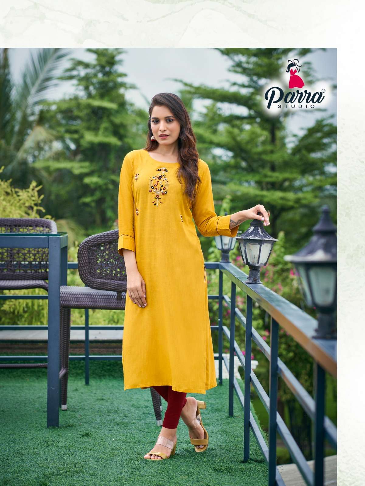 Vastram Vol-10 By Parra Studio 10001 To 10008 Series Designer Stylish Fancy Colorful Beautiful Party Wear & Ethnic Wear Collection Rayon Slub Kurtis At Wholesale Price