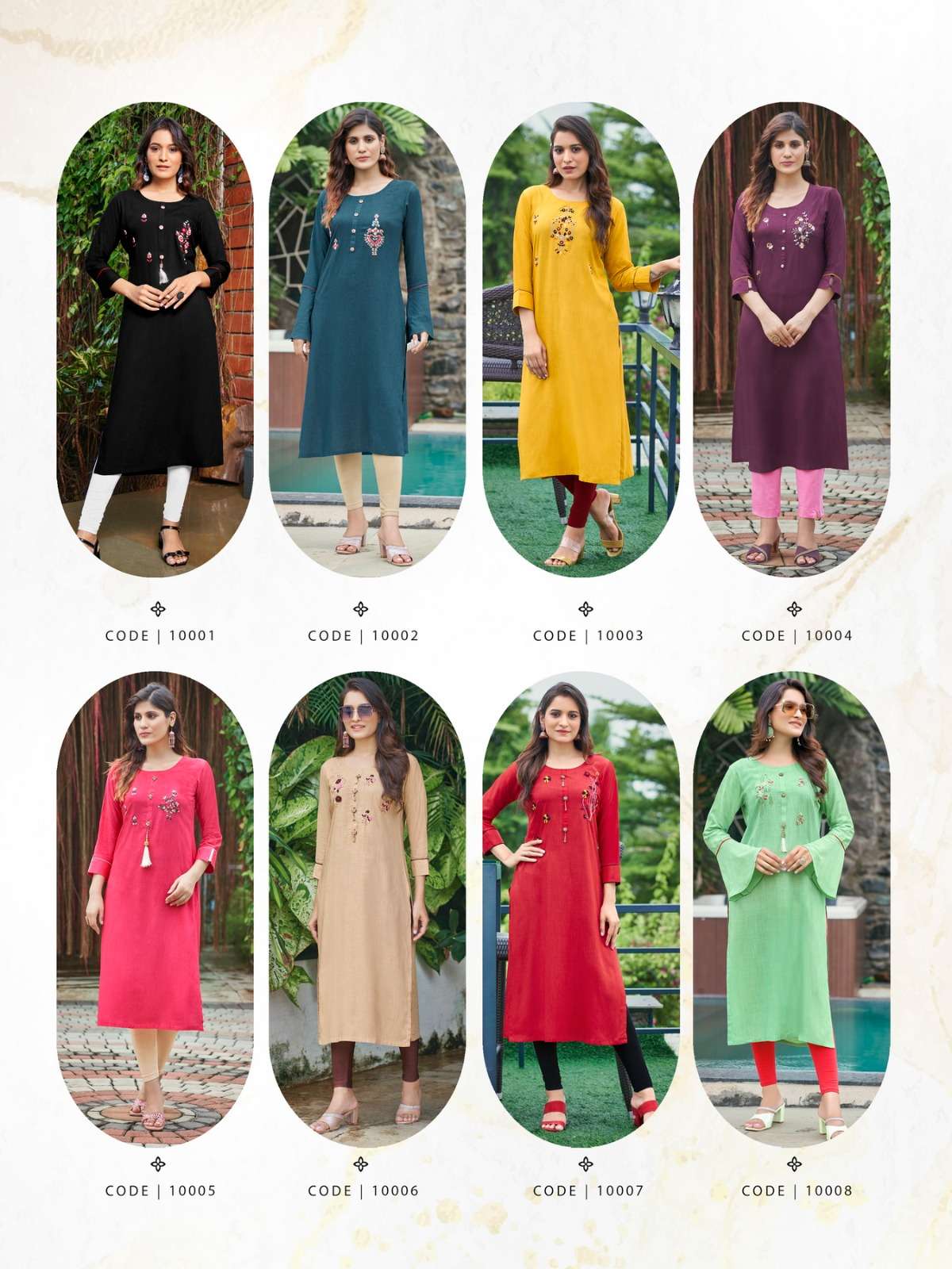 Vastram Vol-10 By Parra Studio 10001 To 10008 Series Designer Stylish Fancy Colorful Beautiful Party Wear & Ethnic Wear Collection Rayon Slub Kurtis At Wholesale Price