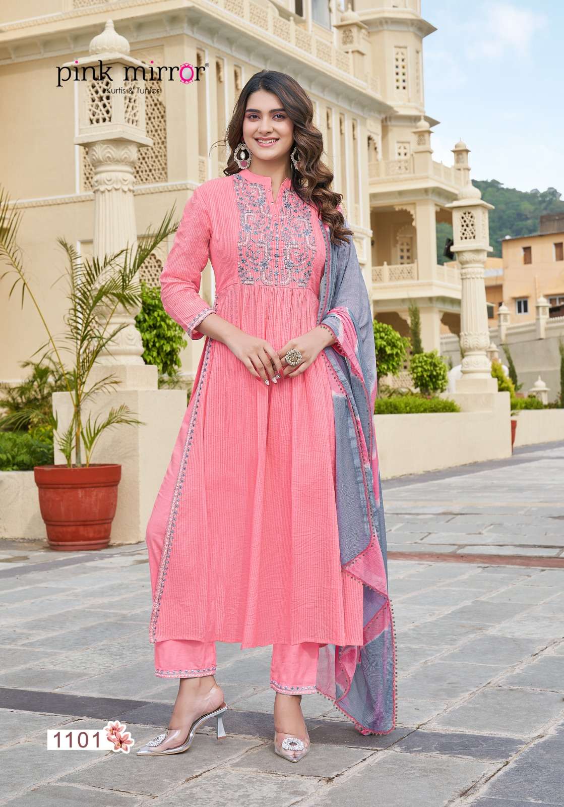 Fairytales By Pink Mirror 1101 To 1106 Series Beautiful Suits Colorful Stylish Fancy Casual Wear & Ethnic Wear Pure Cotton Dresses At Wholesale Price