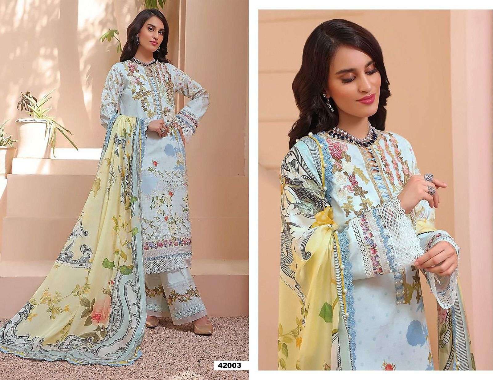 Razia Sultan Vol-42 By Apana Cotton 42001 To 42010 Series Beautiful Festive Suits Colorful Stylish Fancy Casual Wear & Ethnic Wear Pure Cotton Print Dresses At Wholesale Price