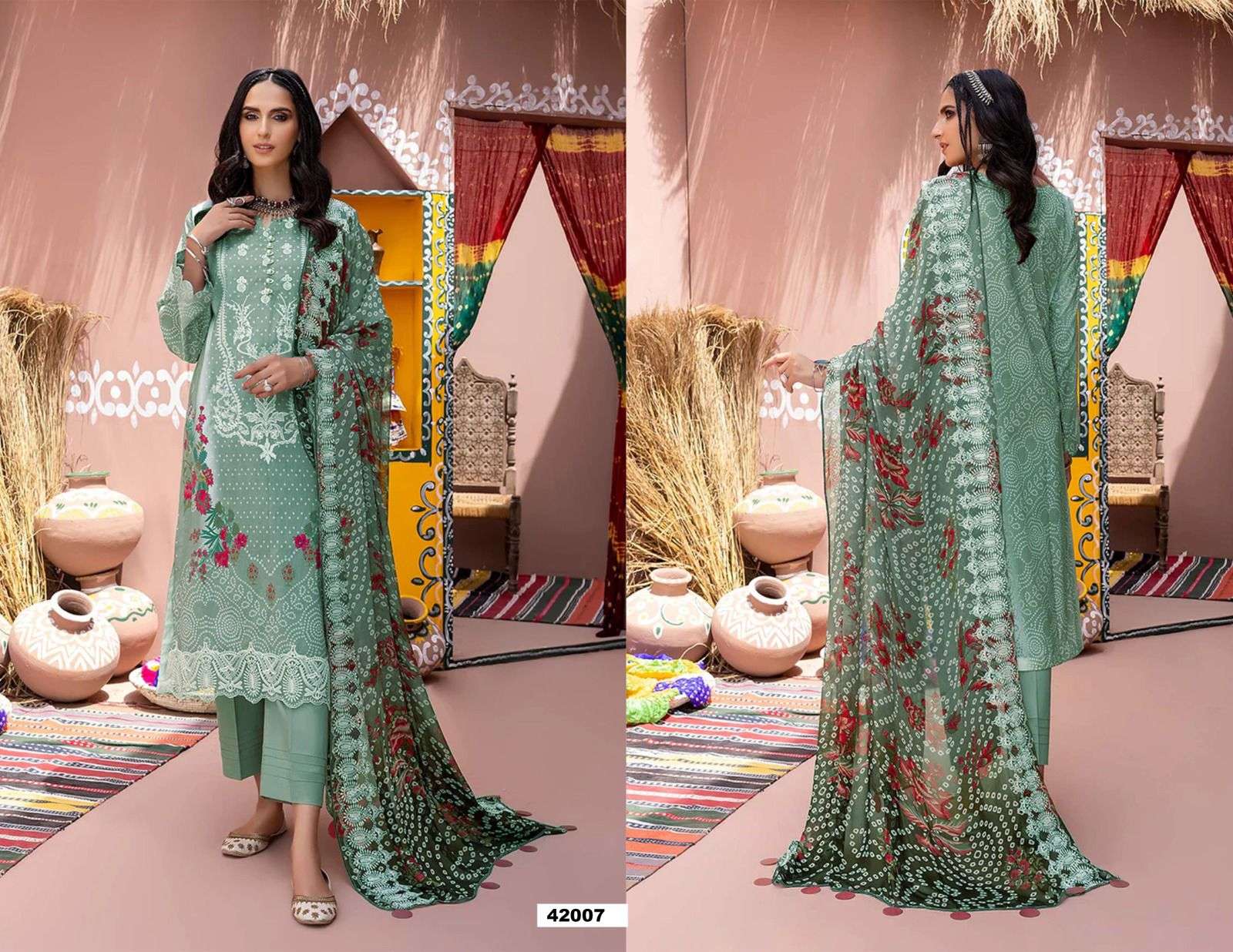 Razia Sultan Vol-42 By Apana Cotton 42001 To 42010 Series Beautiful Festive Suits Colorful Stylish Fancy Casual Wear & Ethnic Wear Pure Cotton Print Dresses At Wholesale Price