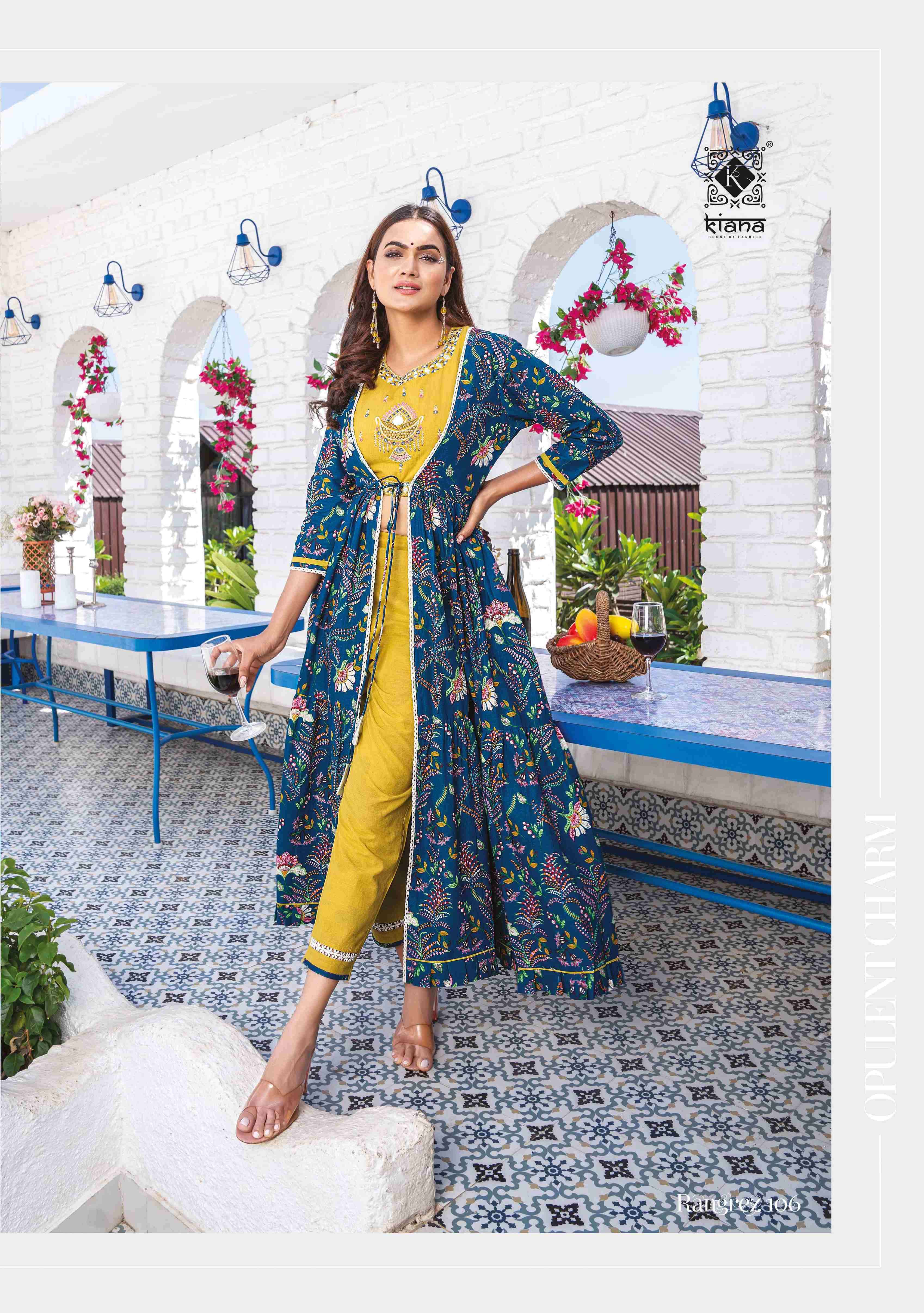 Rangrez By Kiana 101 To 106 Series Designer Stylish Fancy Colorful Beautiful Party Wear & Ethnic Wear Collection Pure Cotton Tops With Bottom At Wholesale Price