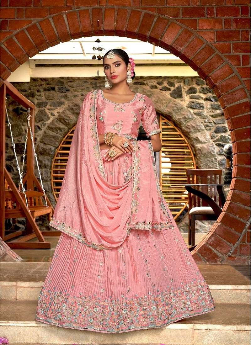 Saheli By Zeeya 16001 To 16004 Series Festive Wear Collection Beautiful Stylish Colorful Fancy Party Wear & Occasional Wear Chinnon Lehengas At Wholesale Price