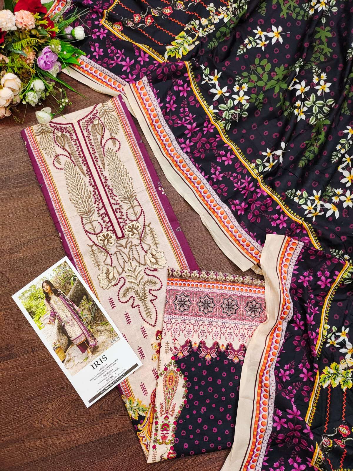 Iris By Fariyas Lawn 01 To 05 Series Pakistani Suits Collection Beautiful Stylish Fancy Colorful Party Wear & Occasional Wear Cambric Digital Print Dresses At Wholesale Price