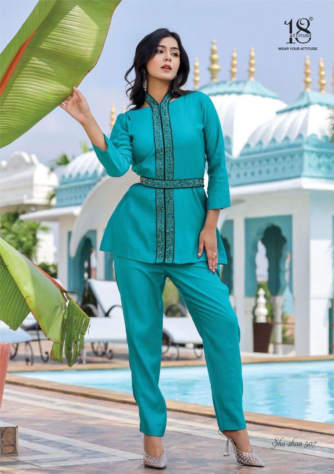 Sho-Shaa Vol-5 By 18 Attitude 501 To 507 Series Designer Stylish Fancy Colorful Beautiful Party Wear & Ethnic Wear Collection Heavy Viscose Tops With Bottom At Wholesale Price