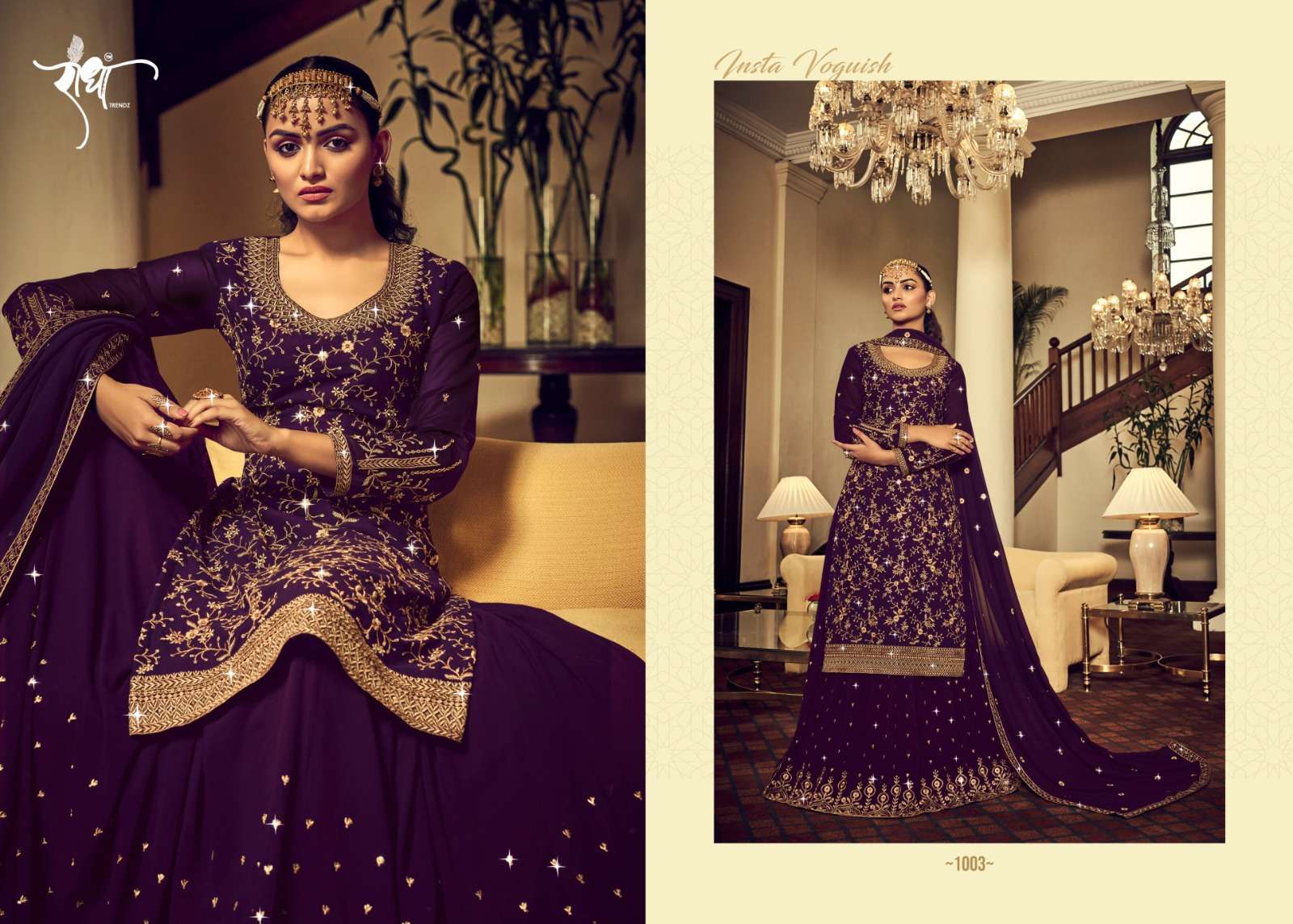 Afreen Hit List By Radha Trendz Beautiful Stylish Suits Fancy Colorful Casual Wear & Ethnic Wear & Ready To Wear Georgette Embroidered Dresses At Wholesale Price