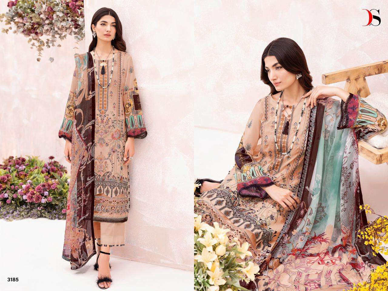 Cheveron Vol-8 By Deepsy Suits 3181 To 3186 Series Beautiful Pakistani Suits Stylish Fancy Colorful Party Wear & Occasional Wear Pure Cotton With Embroidery Dresses At Wholesale Price