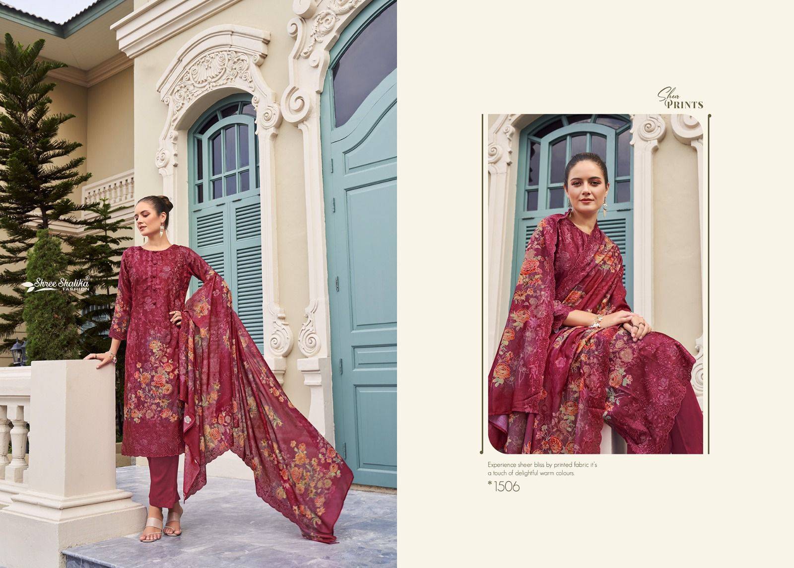 Shalika Vol-105 By Shree Shalika Fashion 1501 To 1508 Series Designer Festive Festive Suits Collection Beautiful Stylish Fancy Colorful Party Wear & Occasional Wear Cotton Digital Print With Embroidery Dresses At Wholesale Price