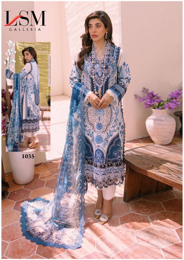 Parian Dream Vol-4 By Lsm Galleria 1031 To 1036 Series Beautiful Pakistani Suits Stylish Fancy Colorful Casual Wear & Ethnic Wear Pure Lawn Dresses At Wholesale Price