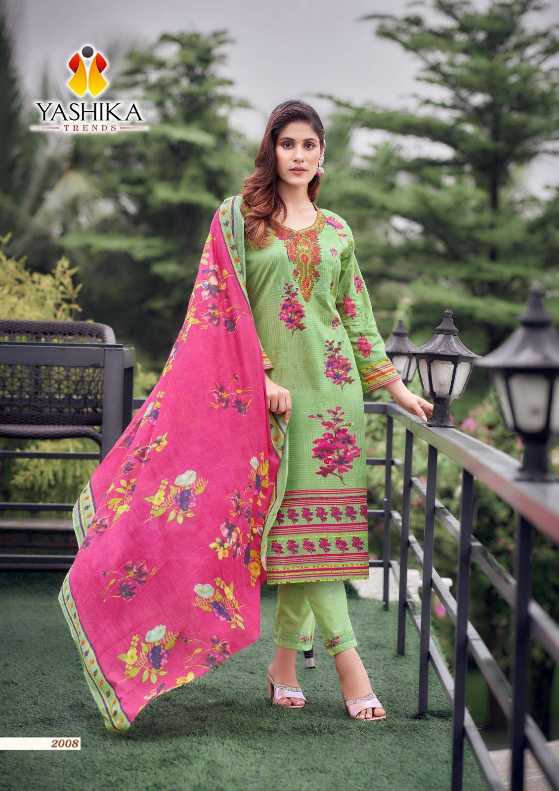 Bella Vol-2 By Yashika Trends 2001 To 2008 Series Designer Festive Suits Beautiful Stylish Fancy Colorful Party Wear & Occasional Wear Pure Cotton Print Dresses At Wholesale Price