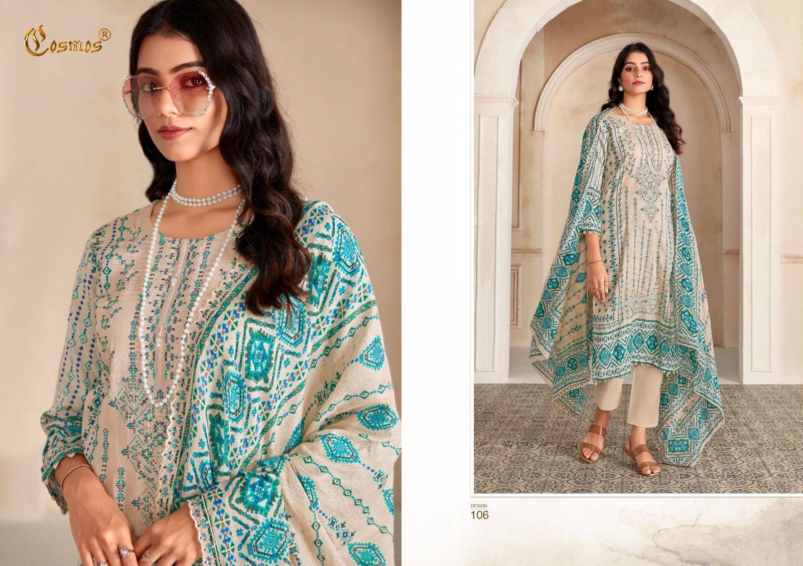 Bin Saeed Vol-1 By Cosmos 101 To 110 Series Beautiful Festive Suits Colorful Stylish Fancy Casual Wear & Ethnic Wear Jam Cotton Print Dresses At Wholesale Price