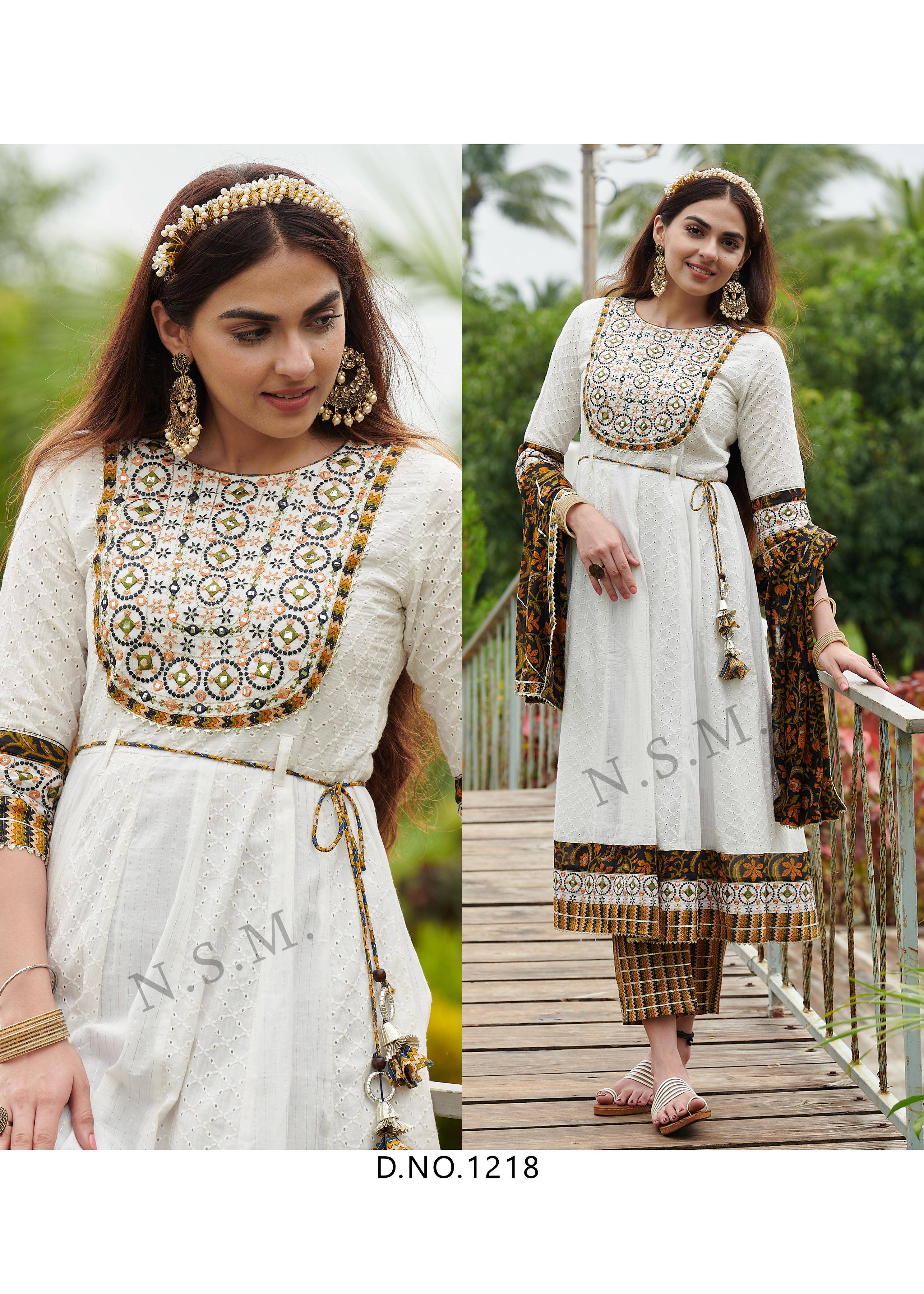 Sony Mony By Fashid Wholesale 1218 To 1221 Series Designer Festive Anarkali Suits Collection Beautiful Stylish Fancy Colorful Party Wear & Occasional Wear Pure Cotton Dresses At Wholesale Price