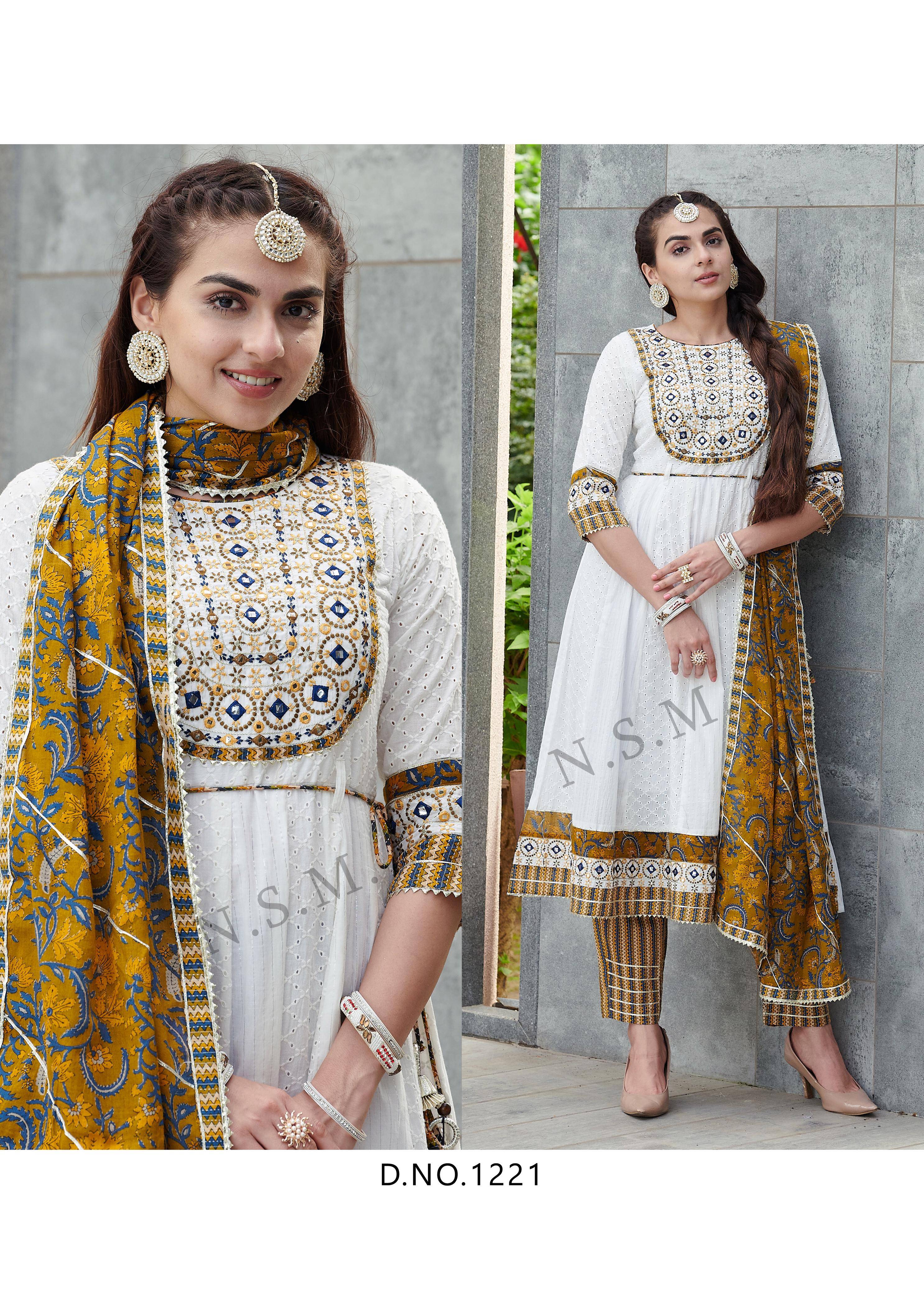 Sony Mony By Fashid Wholesale 1218 To 1221 Series Designer Festive Anarkali Suits Collection Beautiful Stylish Fancy Colorful Party Wear & Occasional Wear Pure Cotton Dresses At Wholesale Price