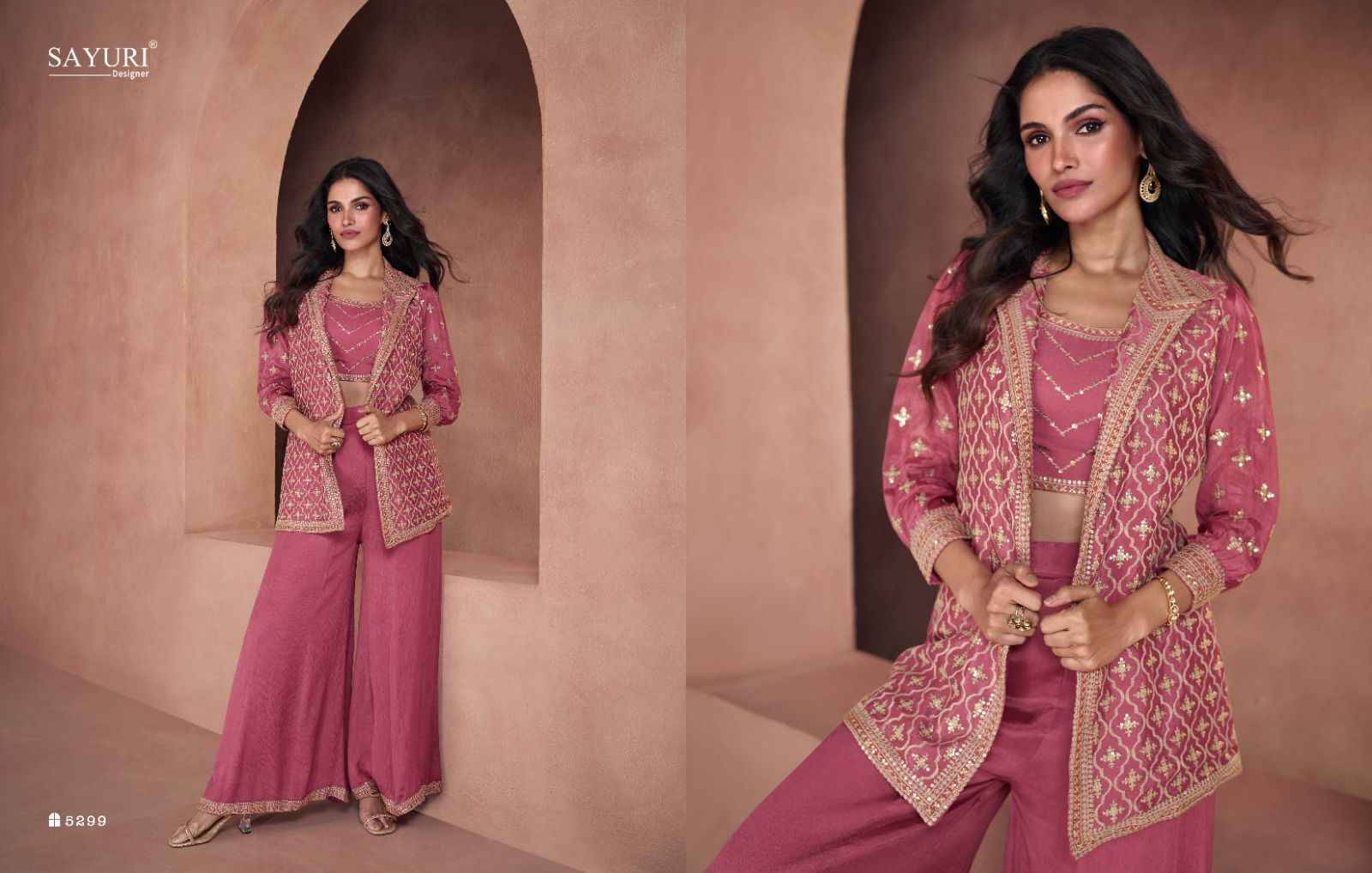 Lotus By Sayuri 5296 To 5299 Series Beautiful Festive Suits Colorful Stylish Fancy Casual Wear & Ethnic Wear Georgette/Chinnon Silk Dresses At Wholesale Price